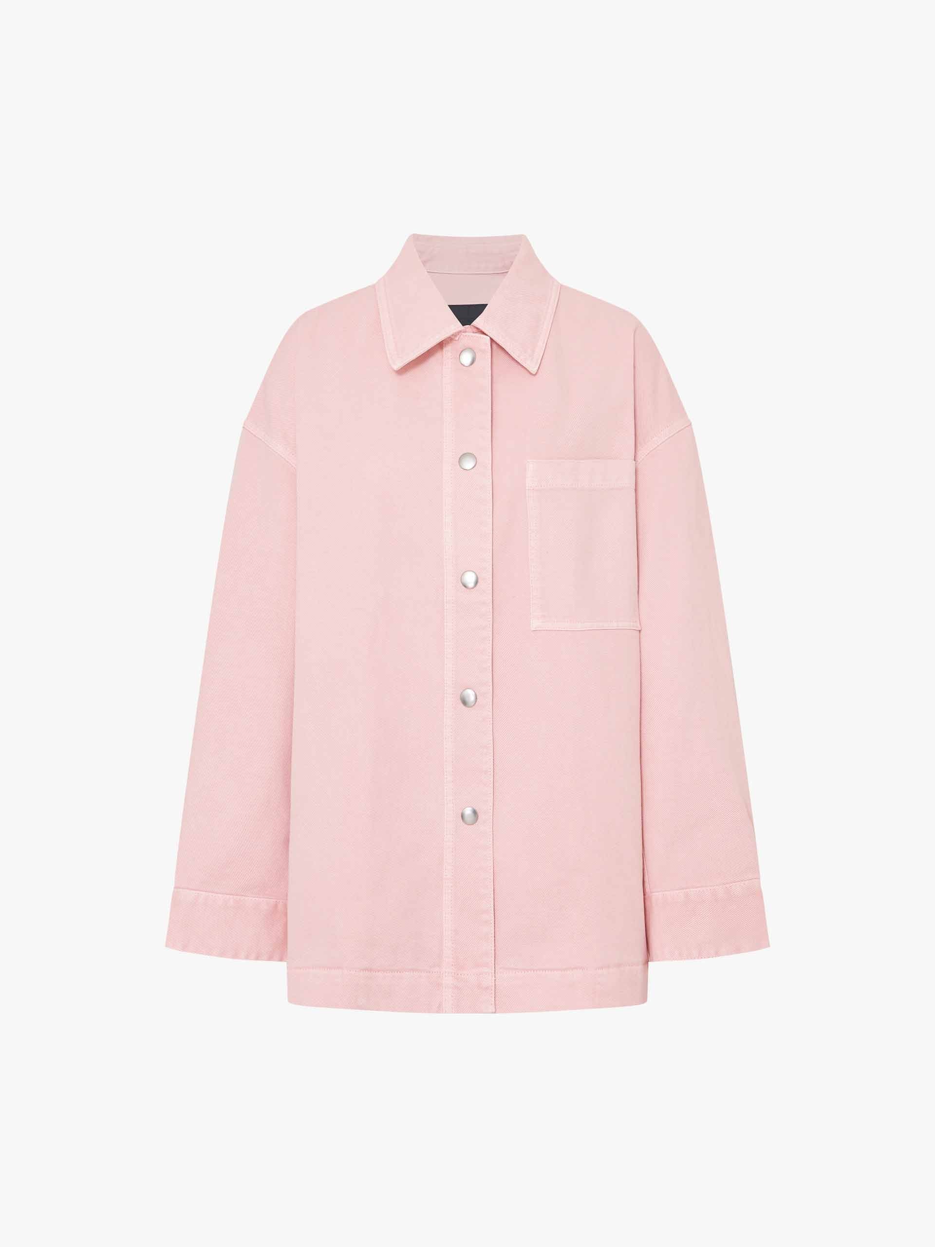 Snap Button Cotton Jacket - Image 5