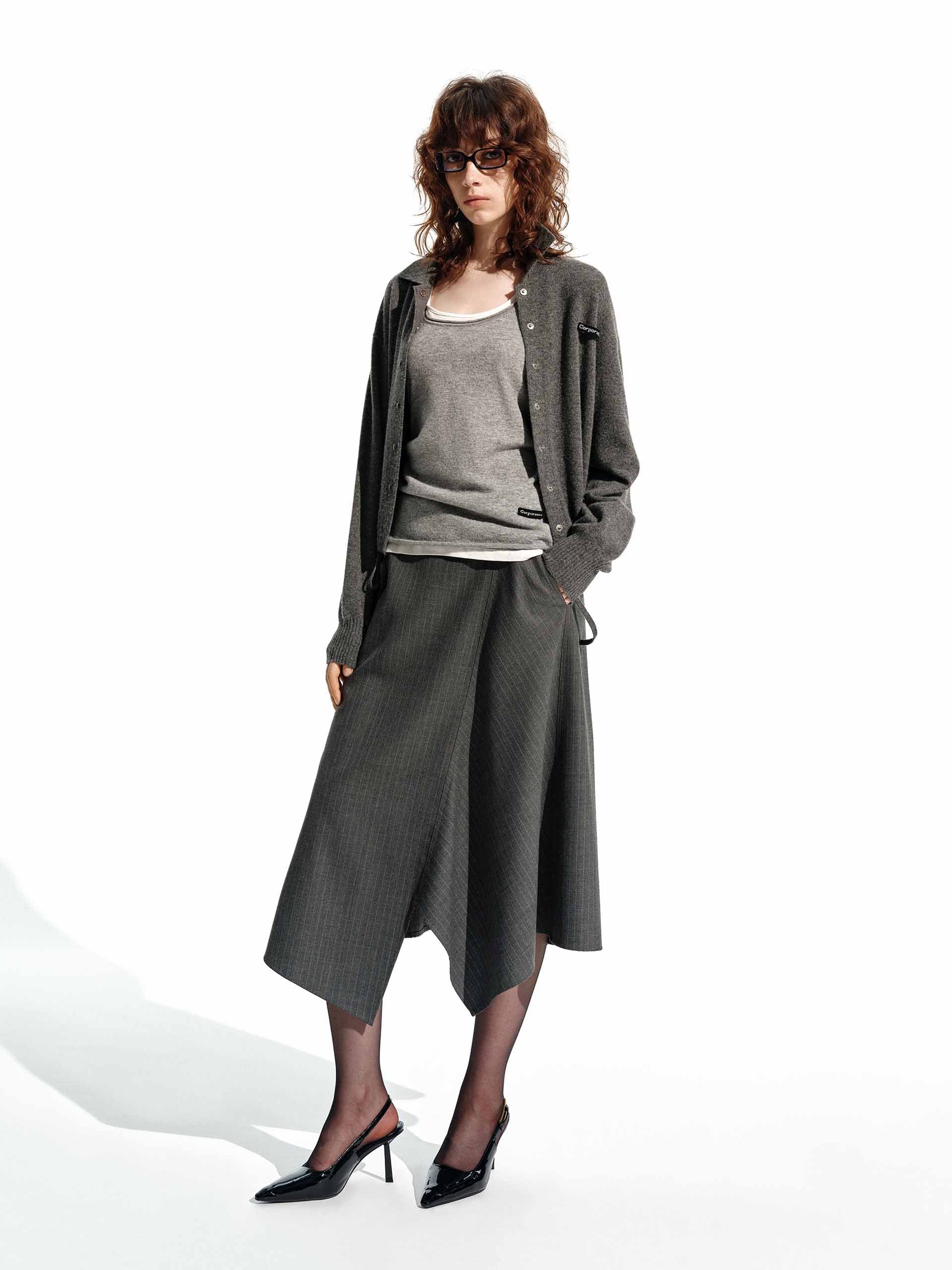 Snap Button Wool Cardigan - Image 6
