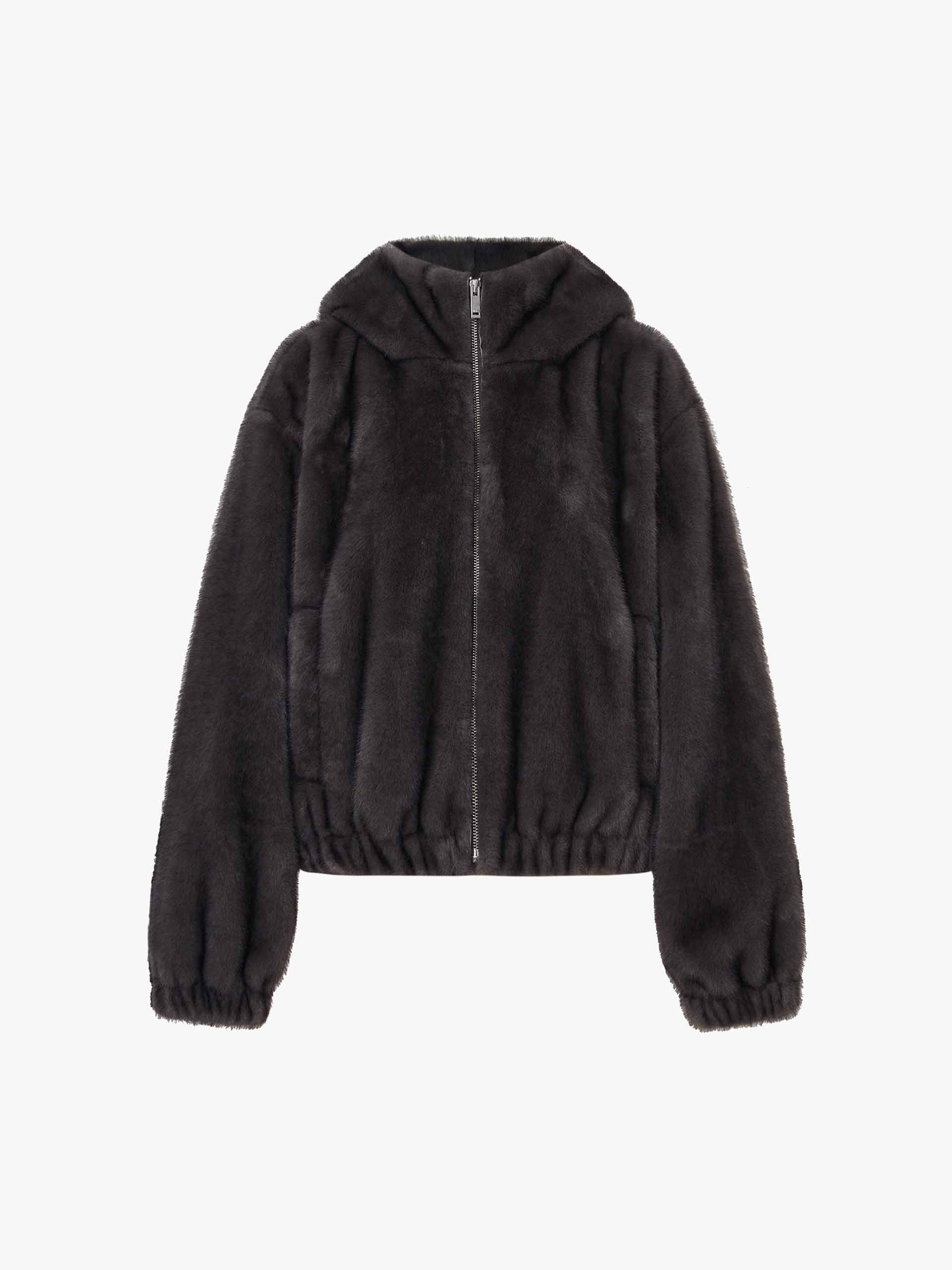 Soft Hood Fuzzy Coat - Image 5
