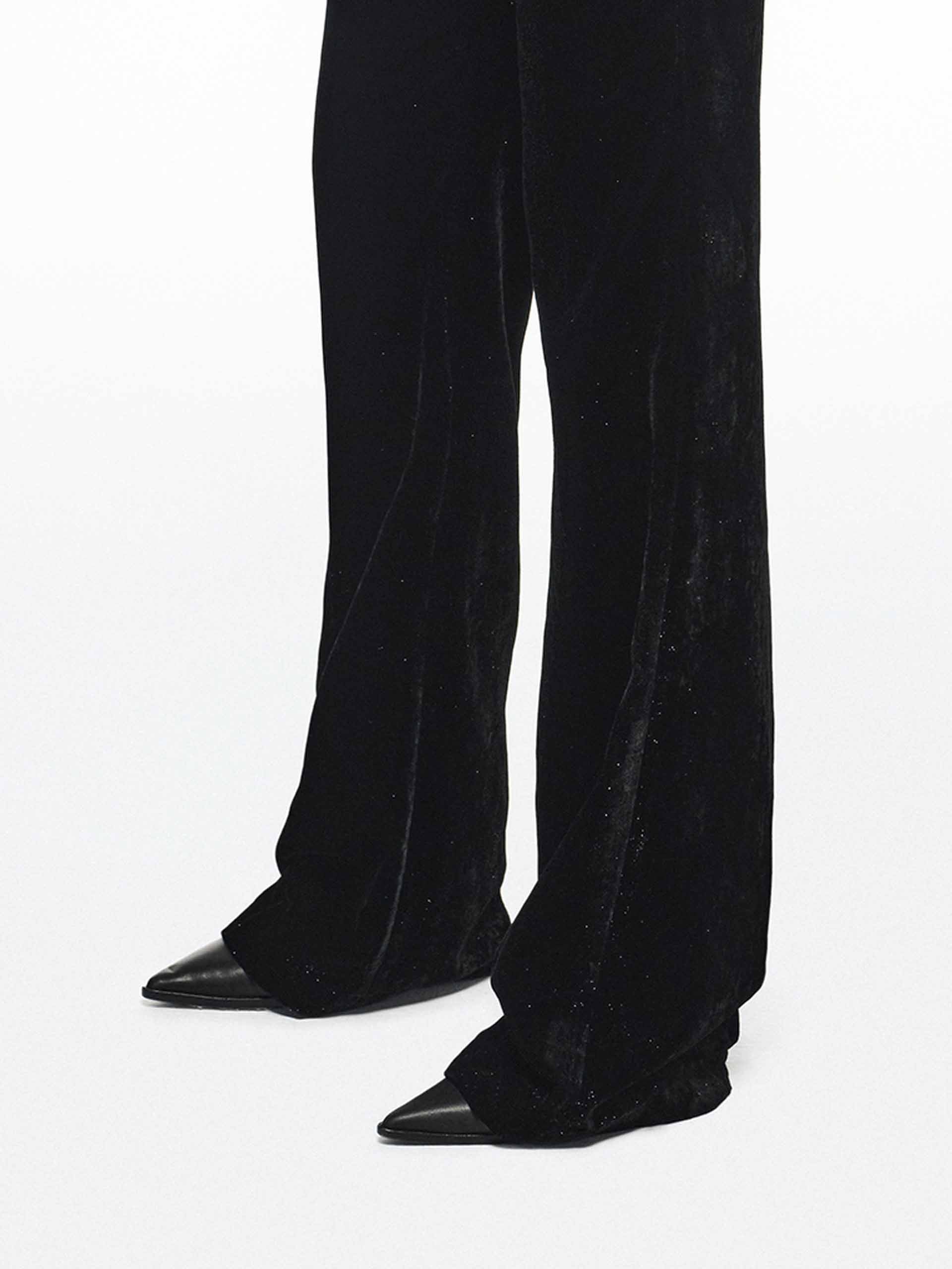 Soft Straight Velvet Pants - Image 8