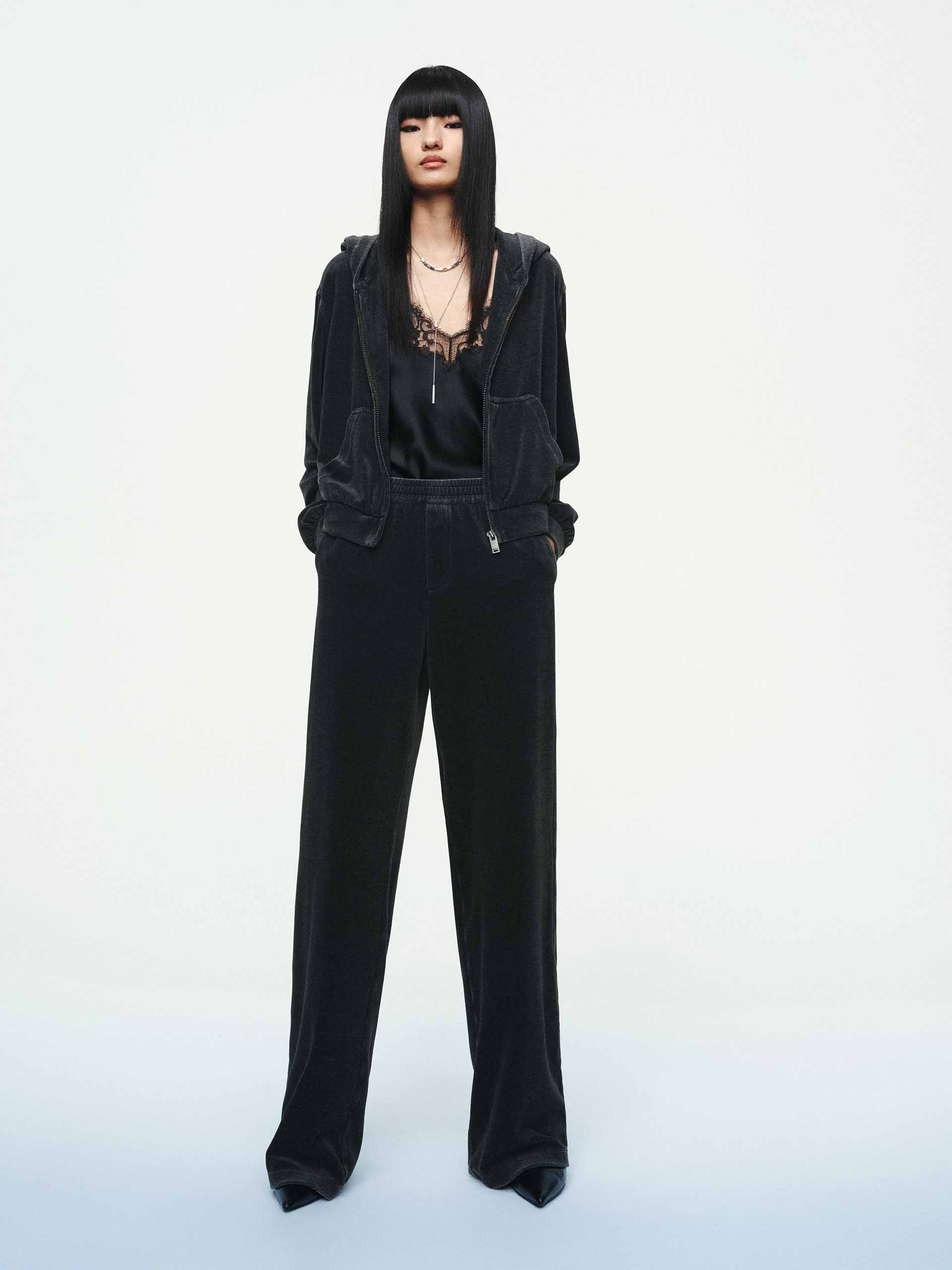 Soft Velvet Straight Trouser - Image 11
