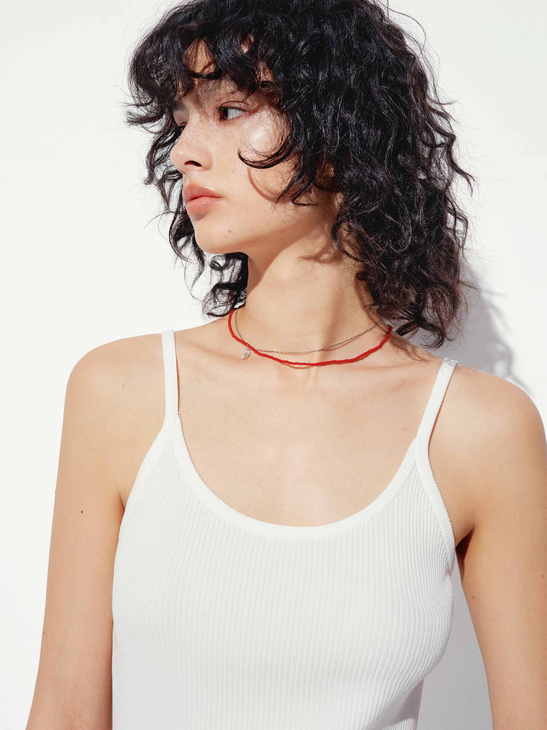 Spaghetti Straps Knitted Tank Top - Image 7