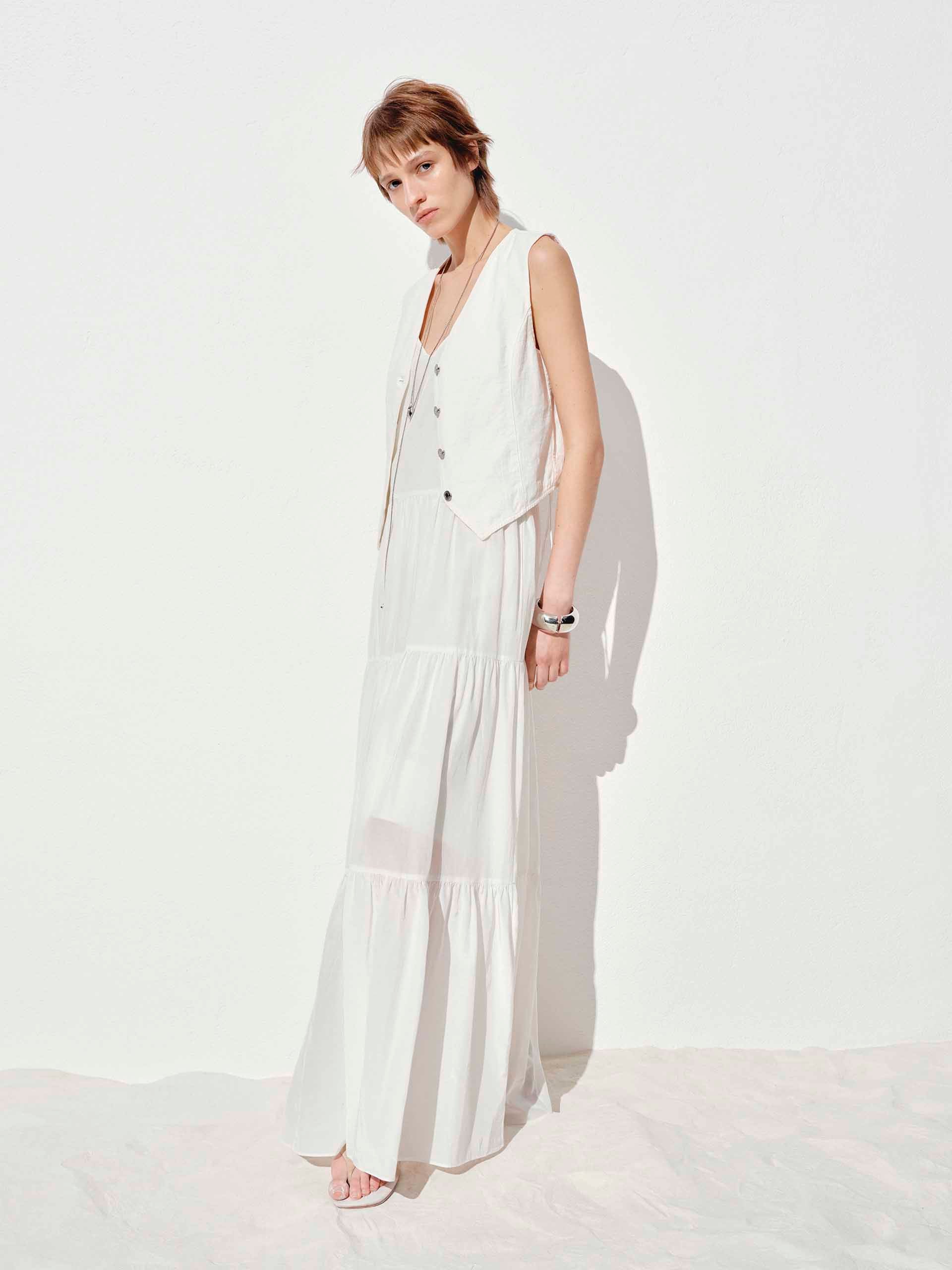 Spaghetti Straps Maxi Dress - Image 3