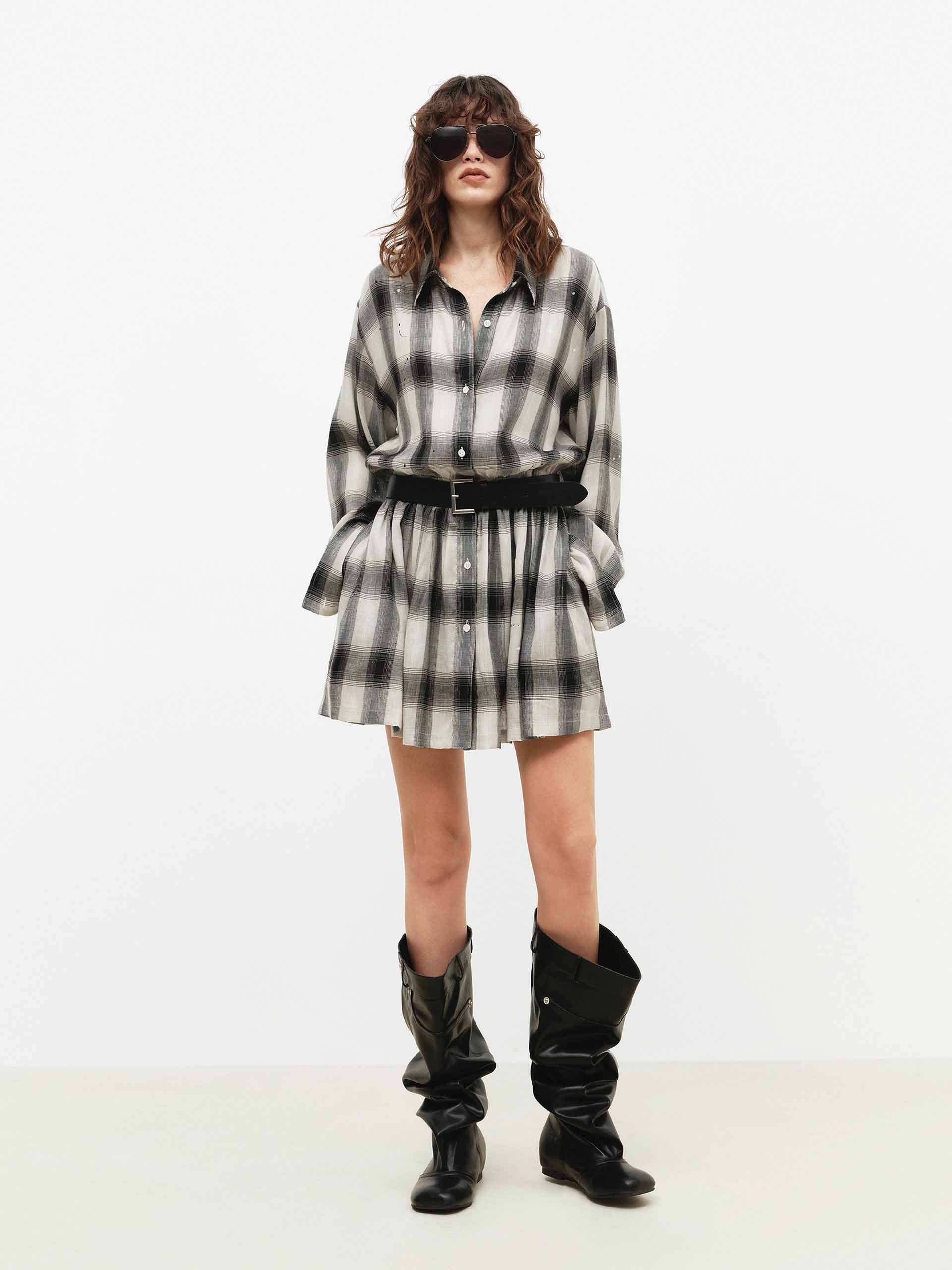Splatter Detail Shirt Dress - Image 2