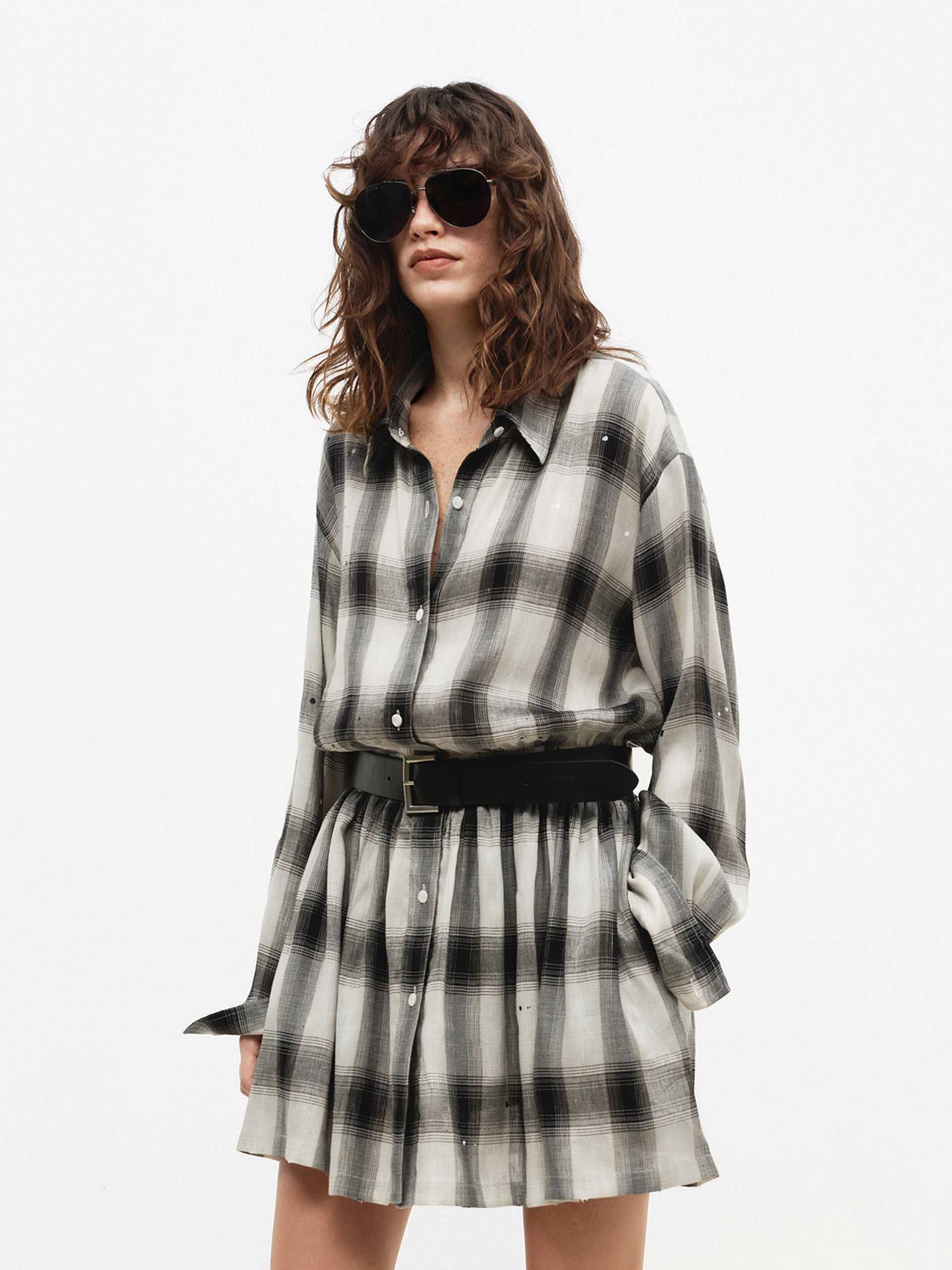 Splatter Detail Shirt Dress - Image 5