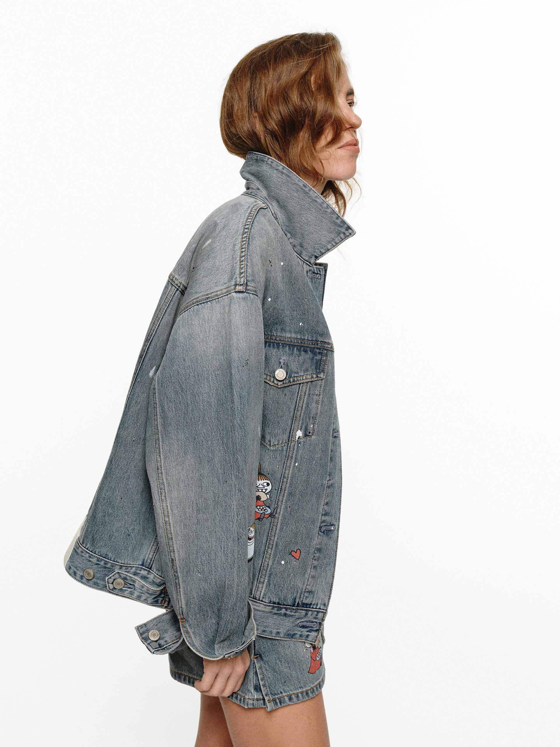 Splatter Graffiti Denim Jacket - Image 6