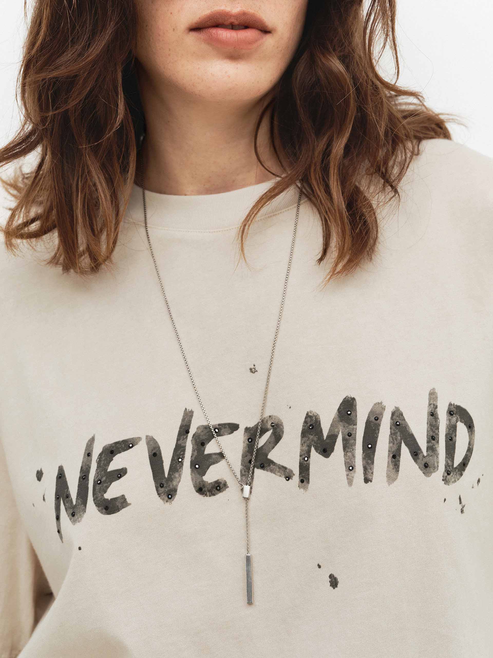 Splatter Print Rhinestone T-shirt - Image 12