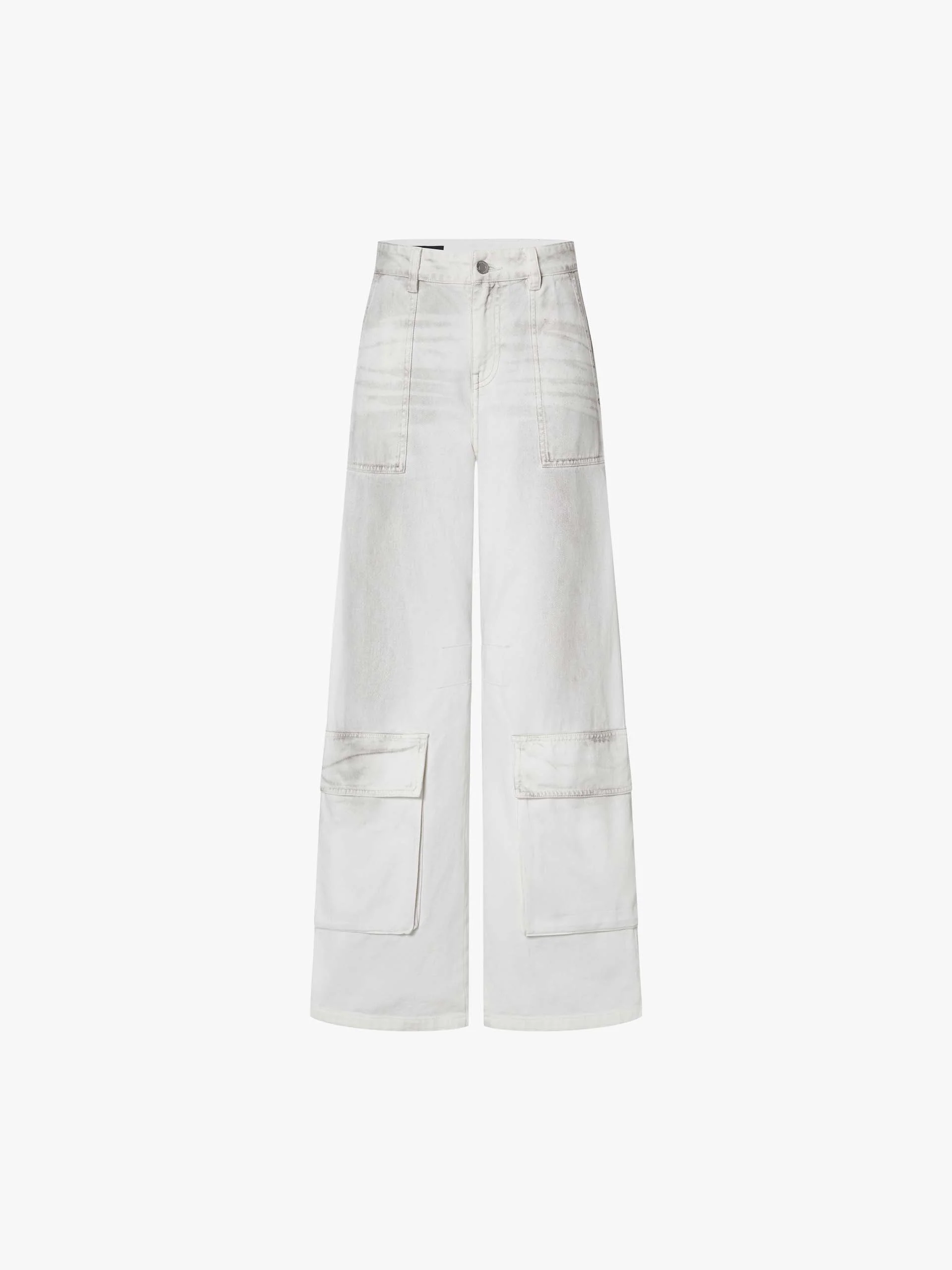 Sprayed Detail Cargo Jeans - Image 5
