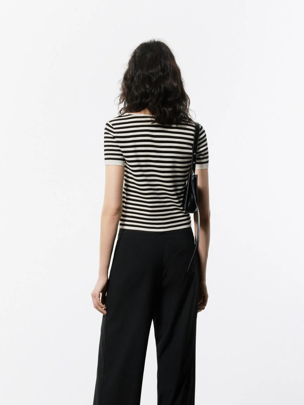 Square Collar Striped Top - Image 6
