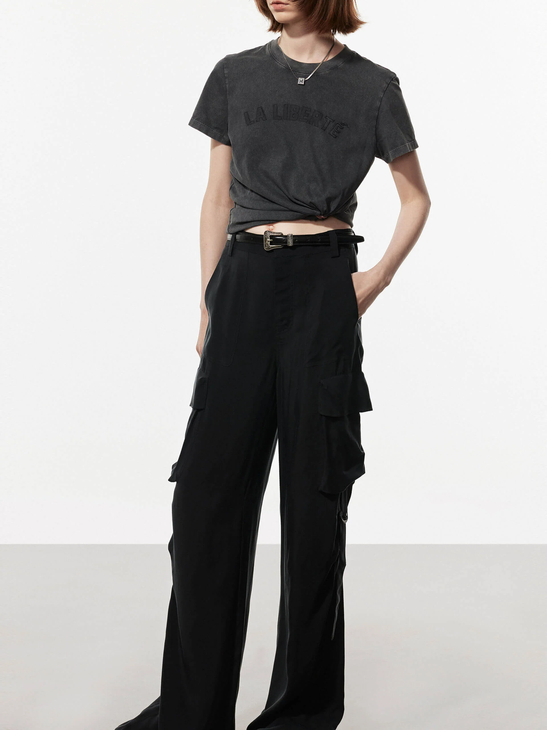 Straight Cargo Style Pants - Image 22