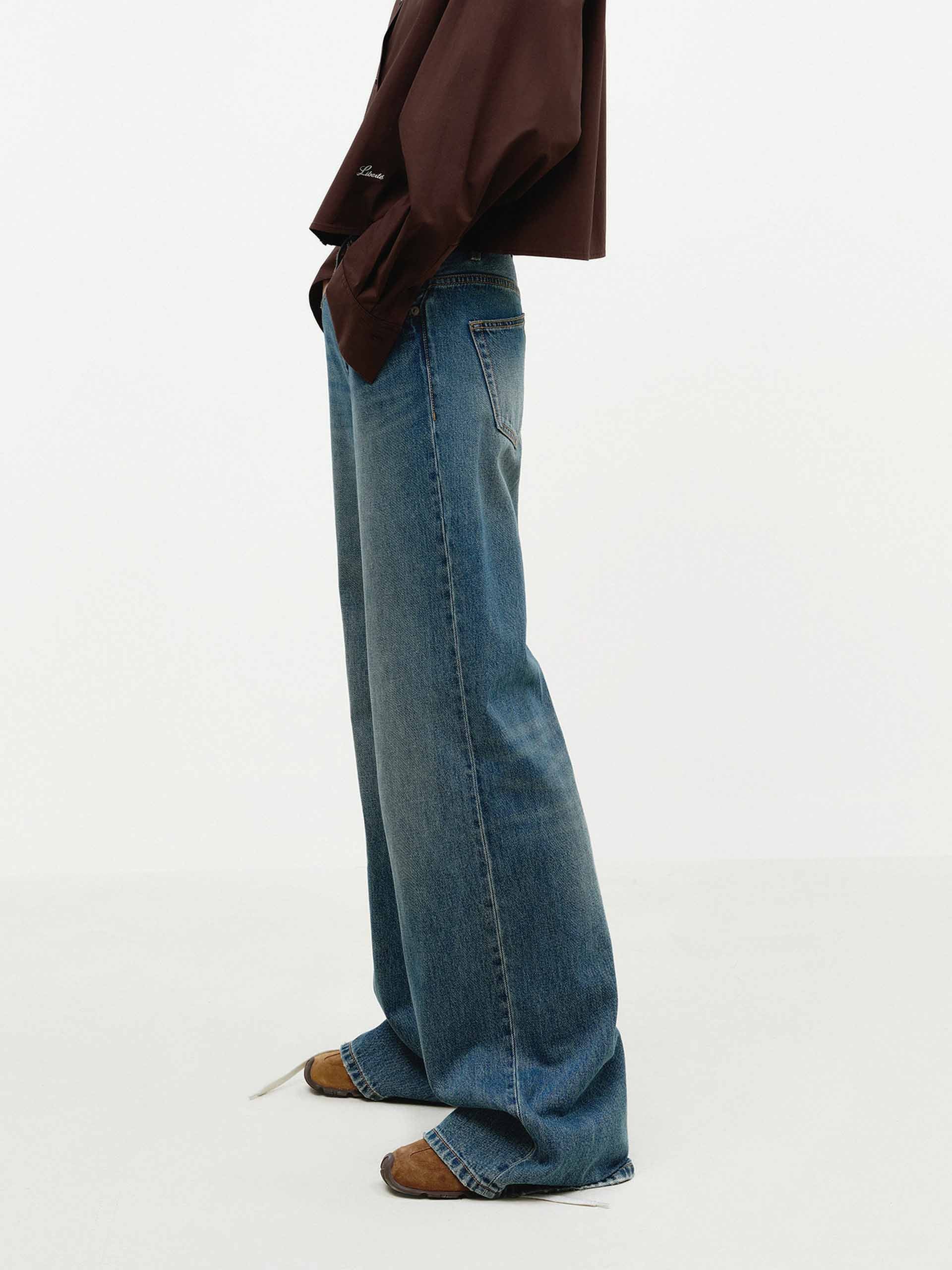 Straight Cut Cotton Jeans - Image 3