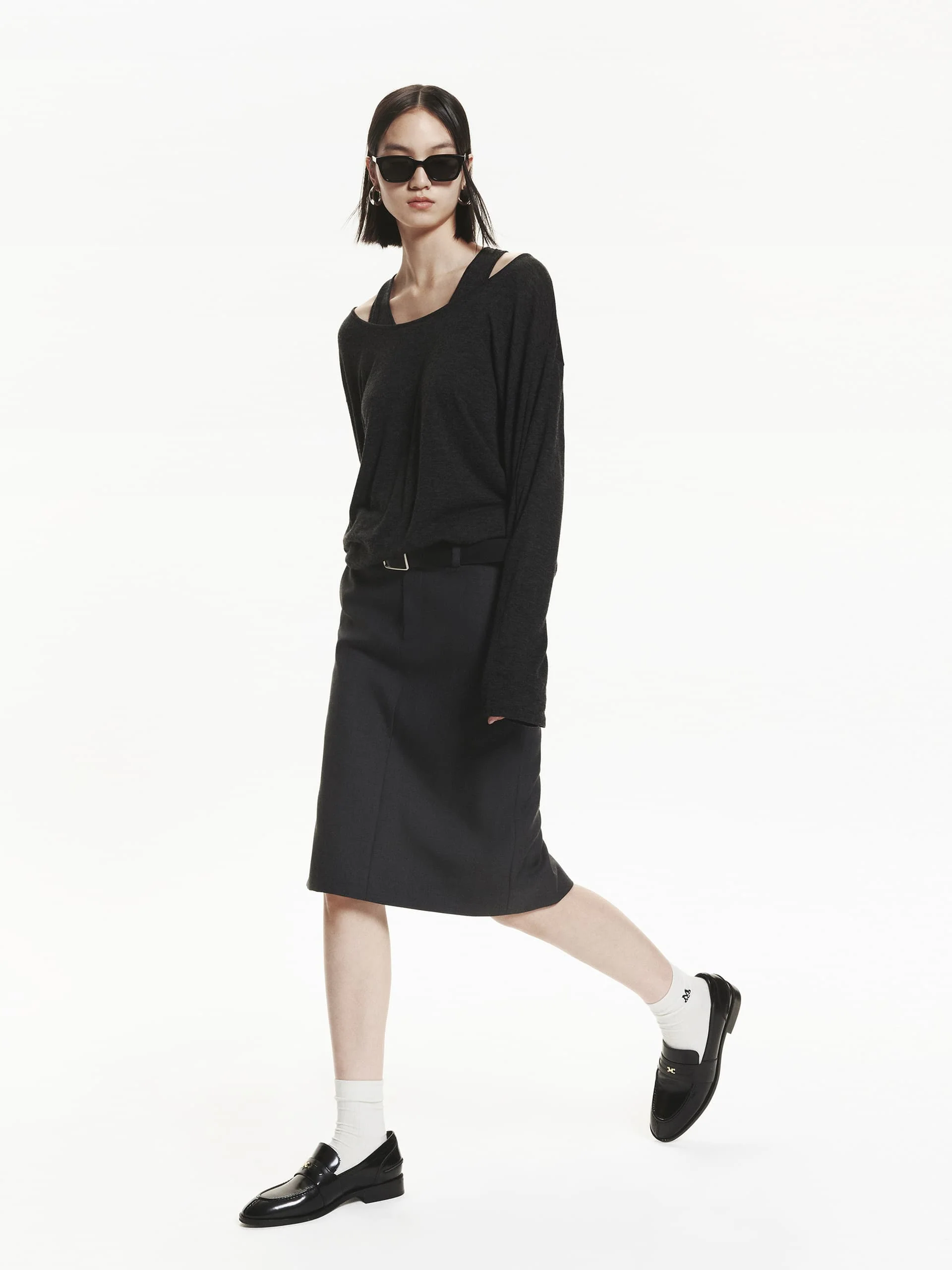 Straight Cut Mid Skirt - Image 2