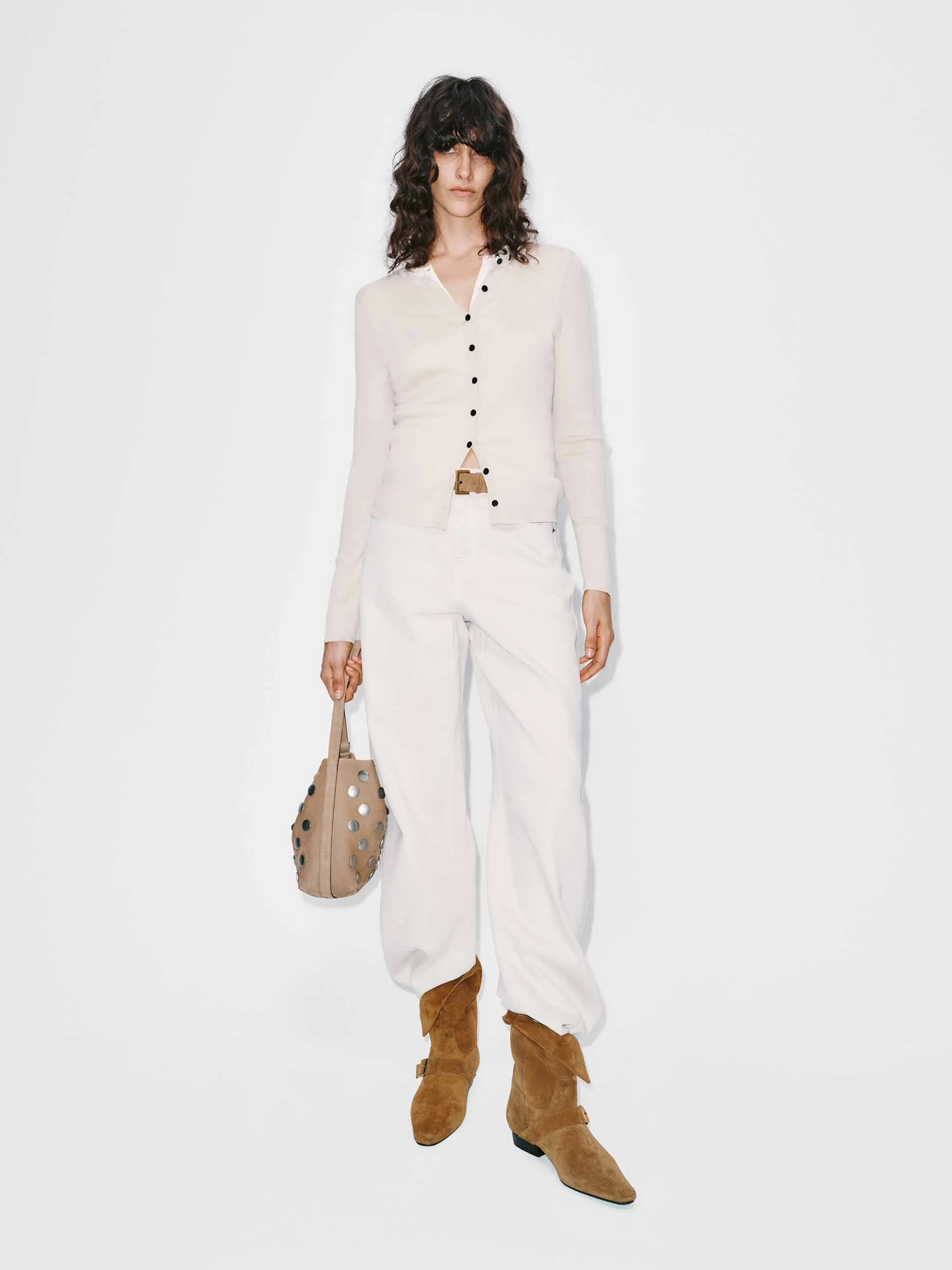 Straight Cut White Jeans - Image 2