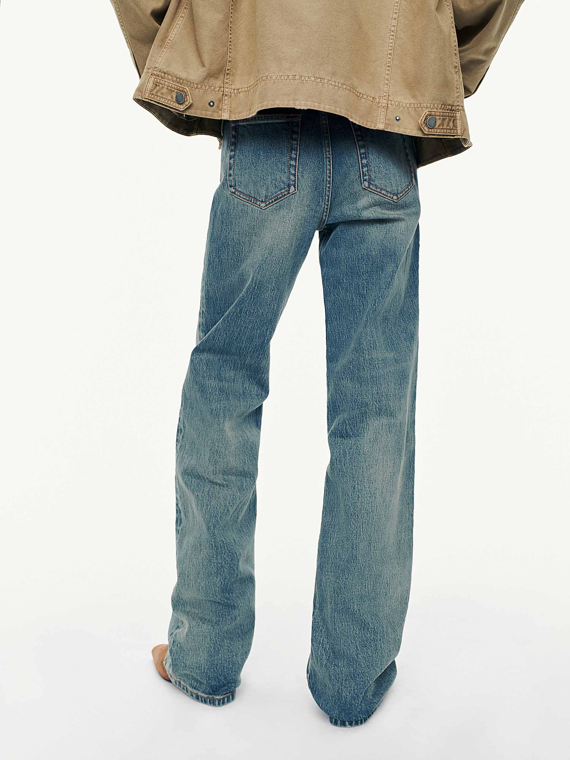 Wash Straight Leg Jeans - Image 6