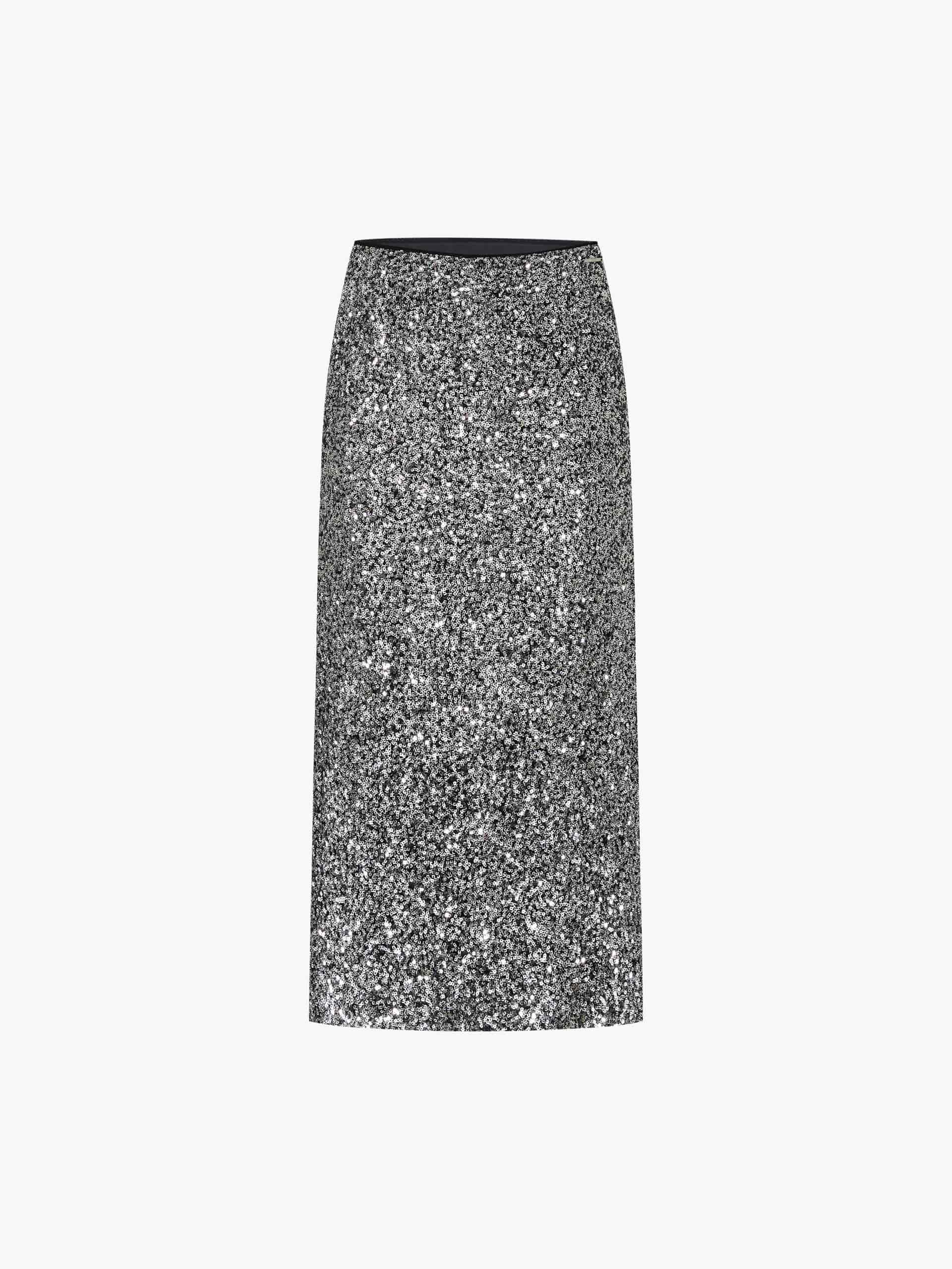 Straight Sequin Midi Skirt - Image 5