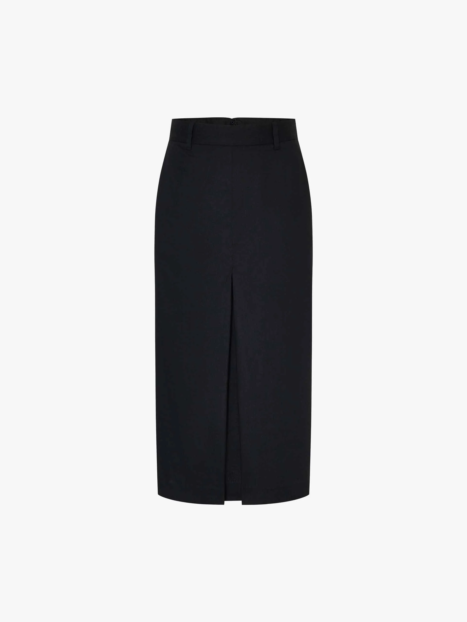 Straight Slit Midi Skirt - Image 12