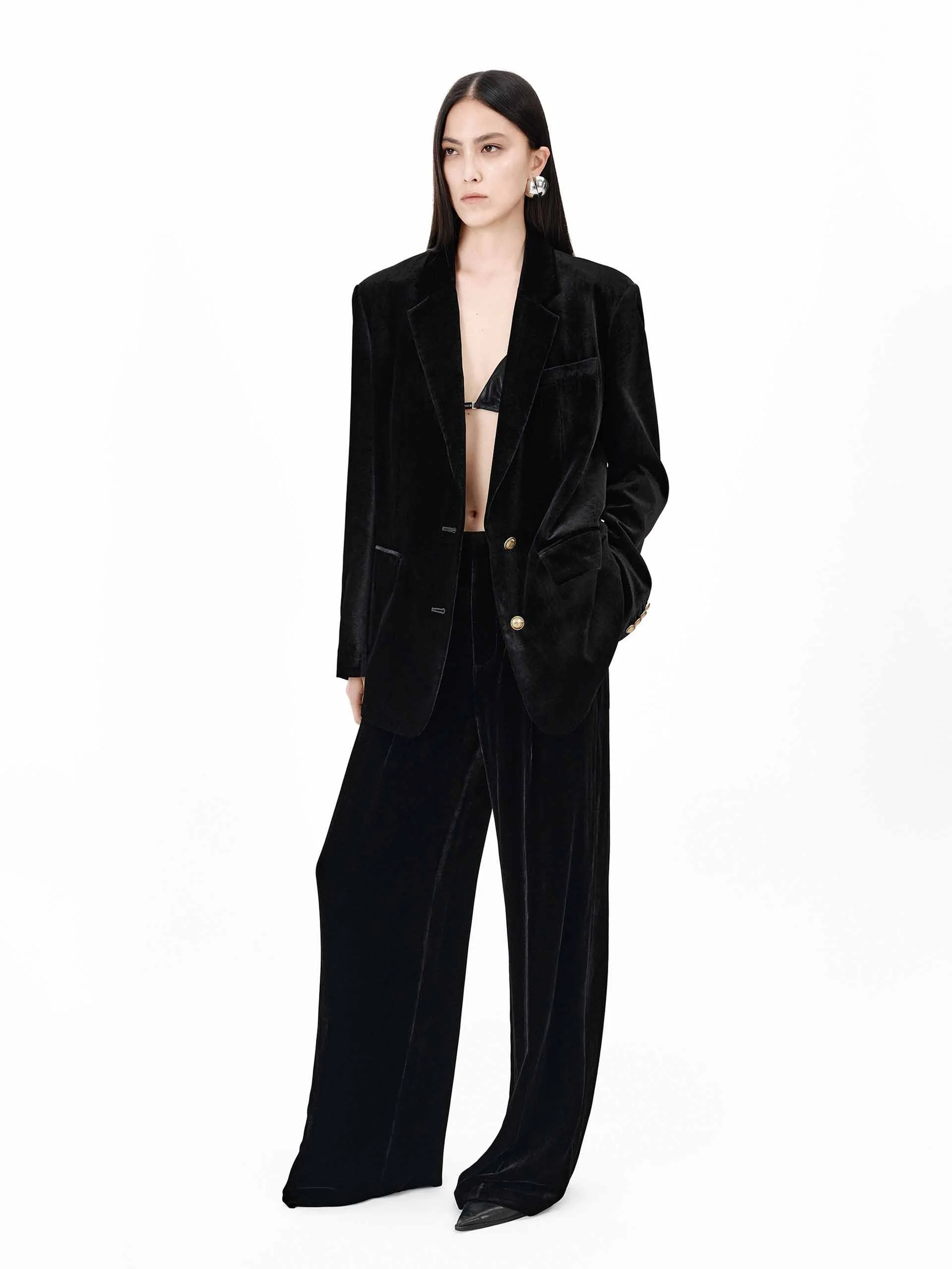 Straight Velvet Pants - Image 2