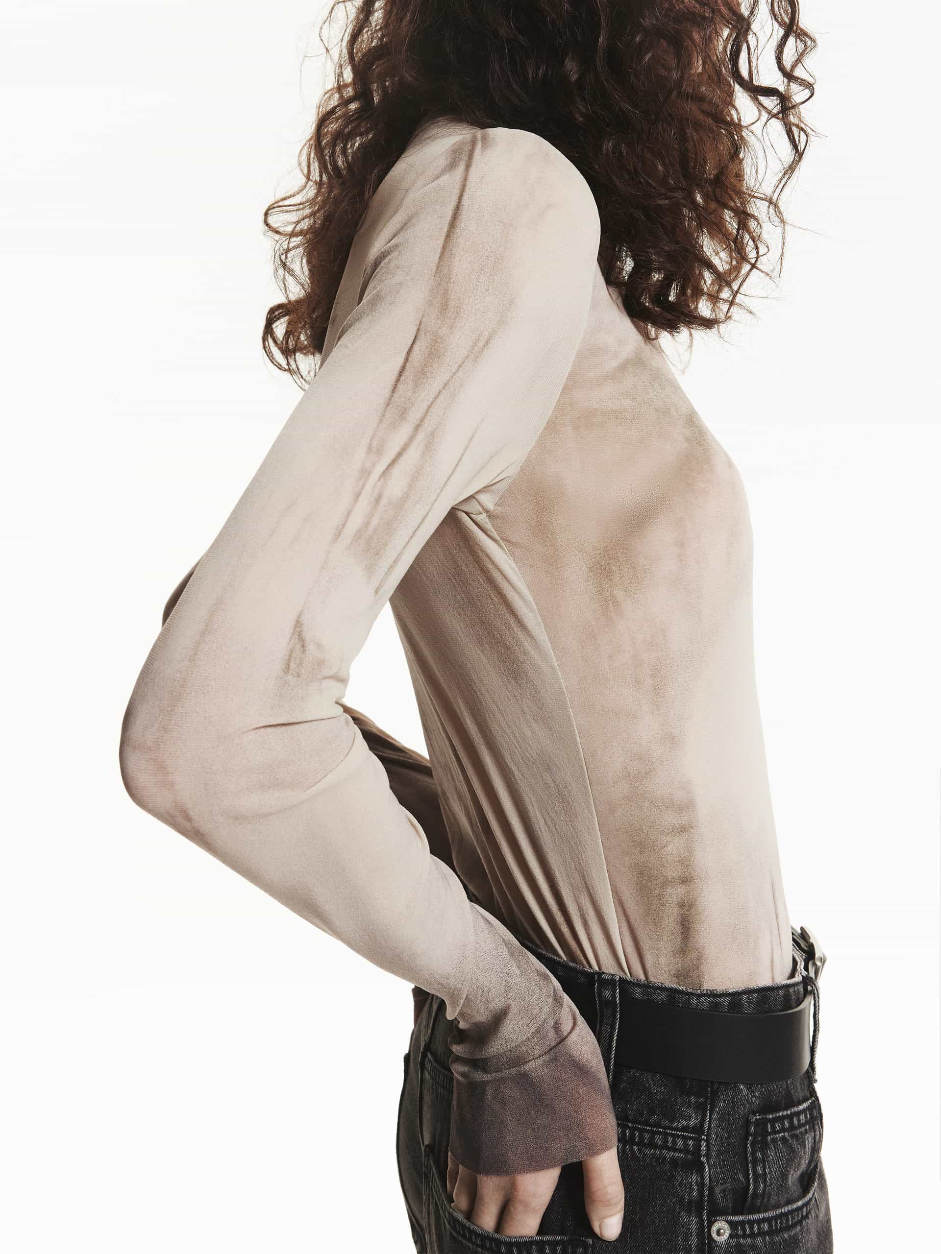 Stretchy Printed Detail Top - Image 6