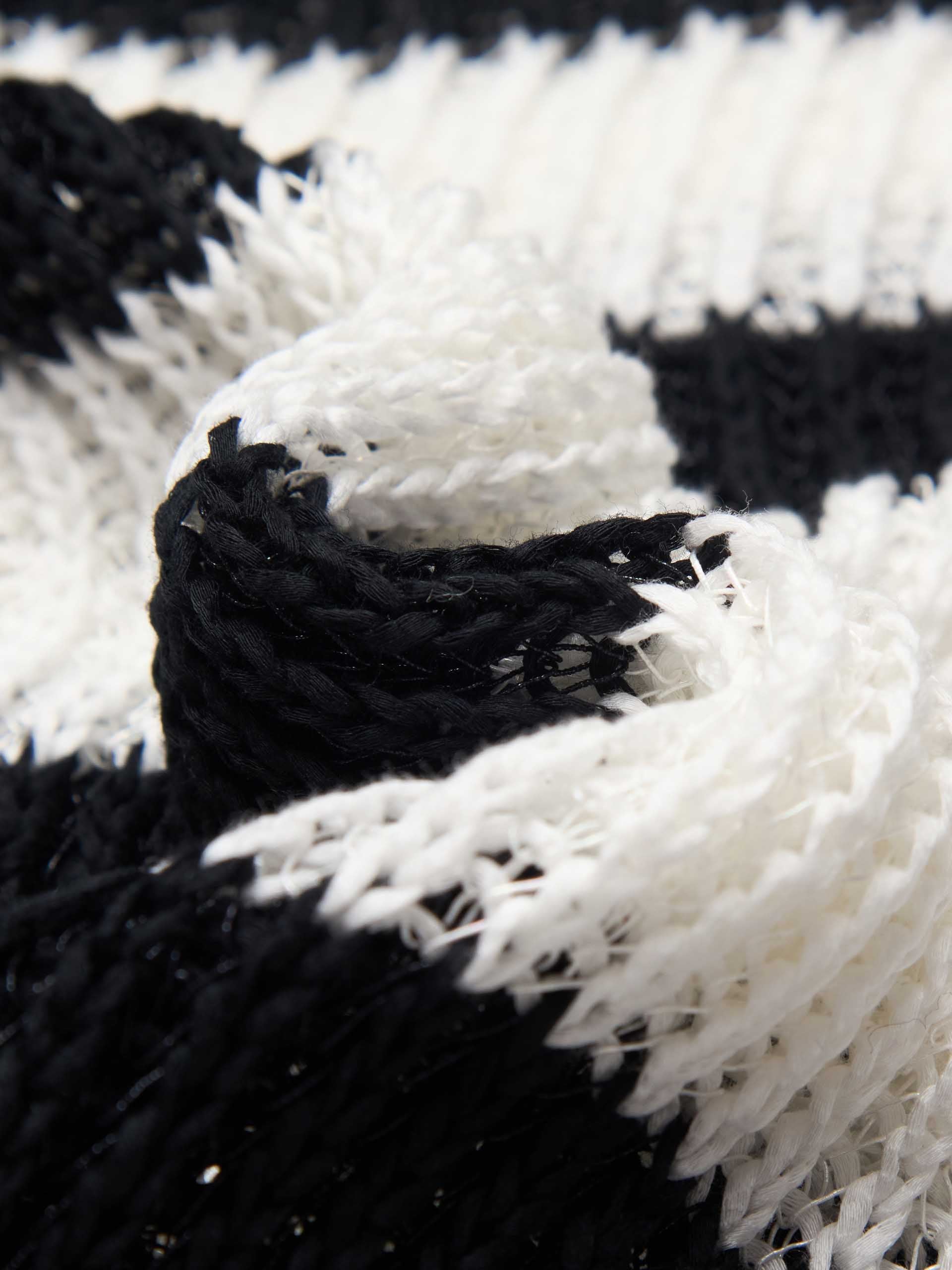 Striped Distressed Knit Sweater - Image 5