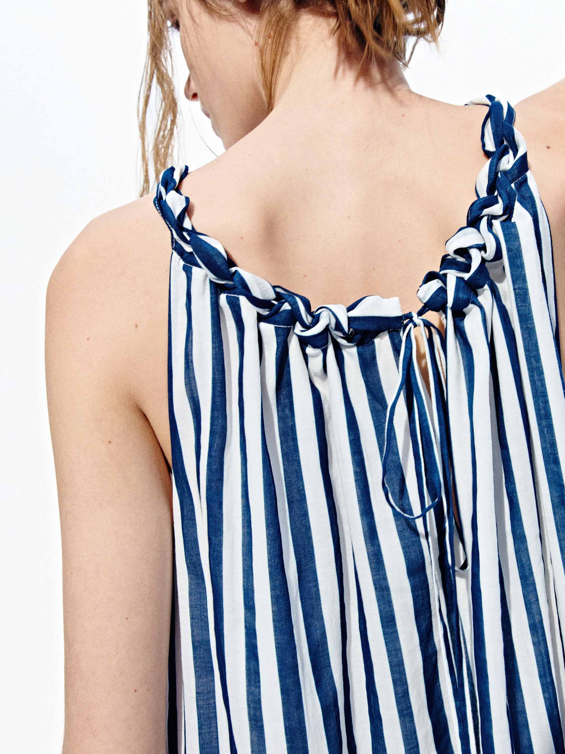 Striped Halter Neck Maxi Dress - Image 6