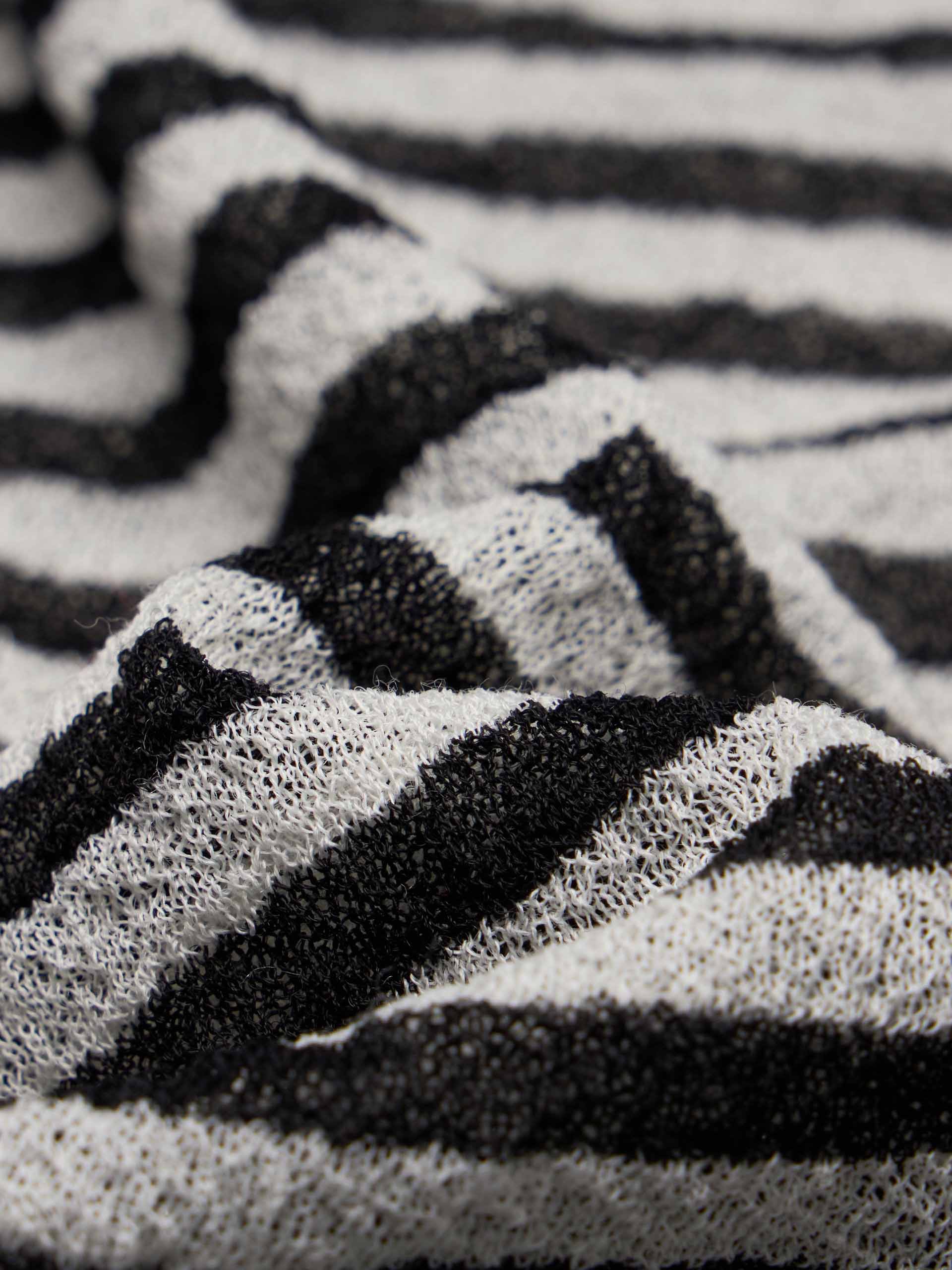 Striped Lightweight Knit Sweater - Image 4