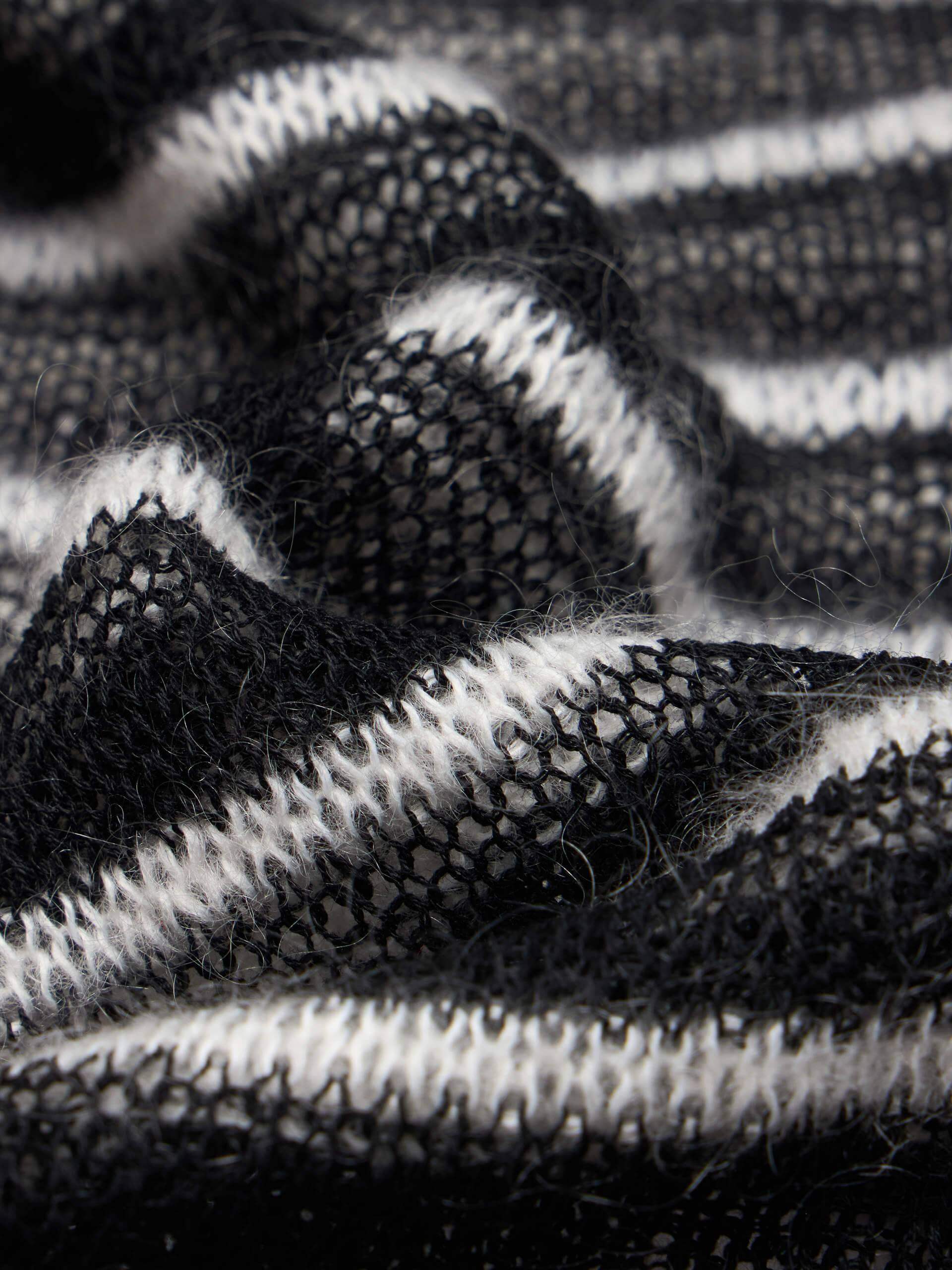 Striped Open Knit Sweater - Image 4