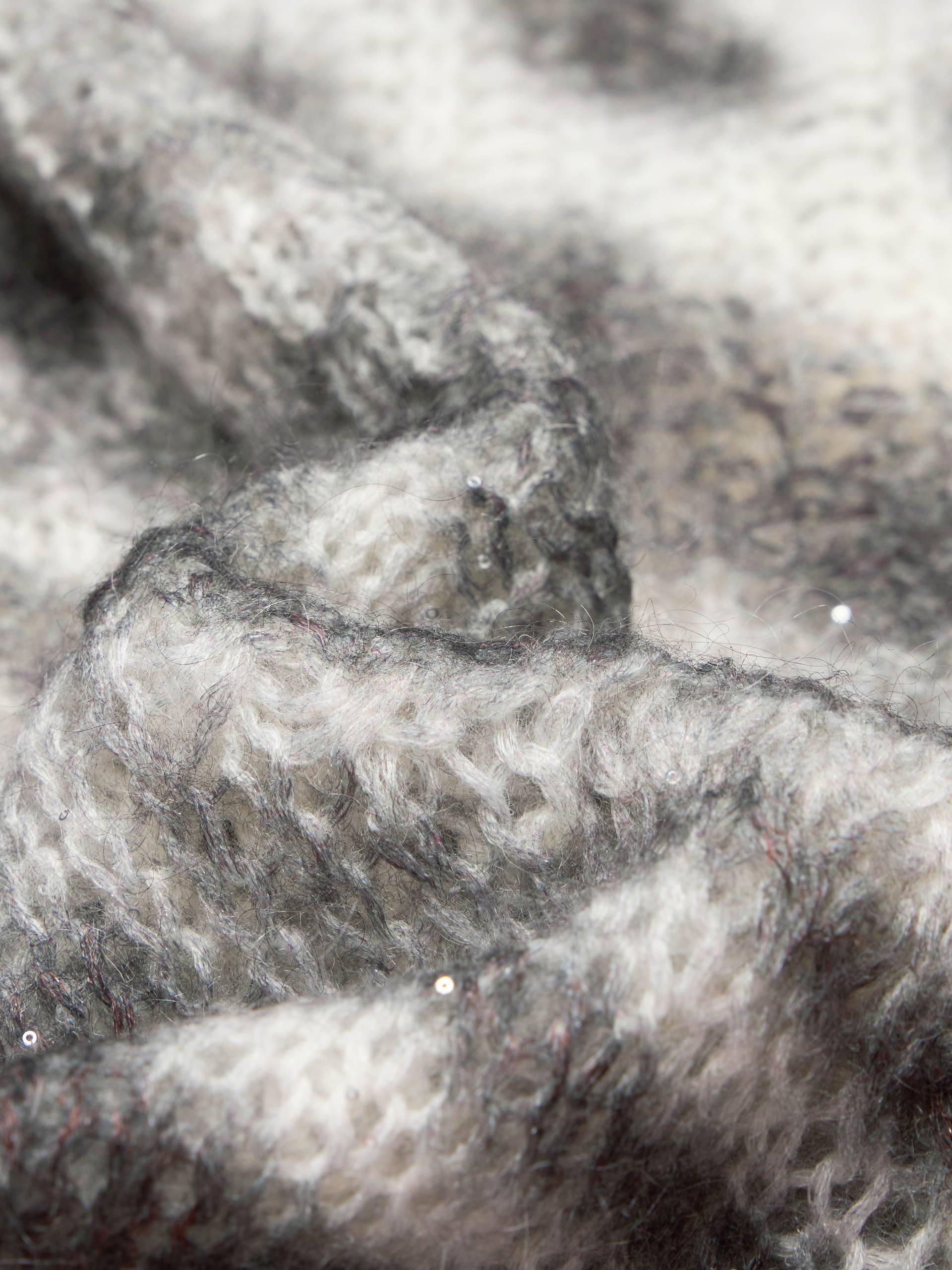 Striped Open Knitted Sweater - Image 4