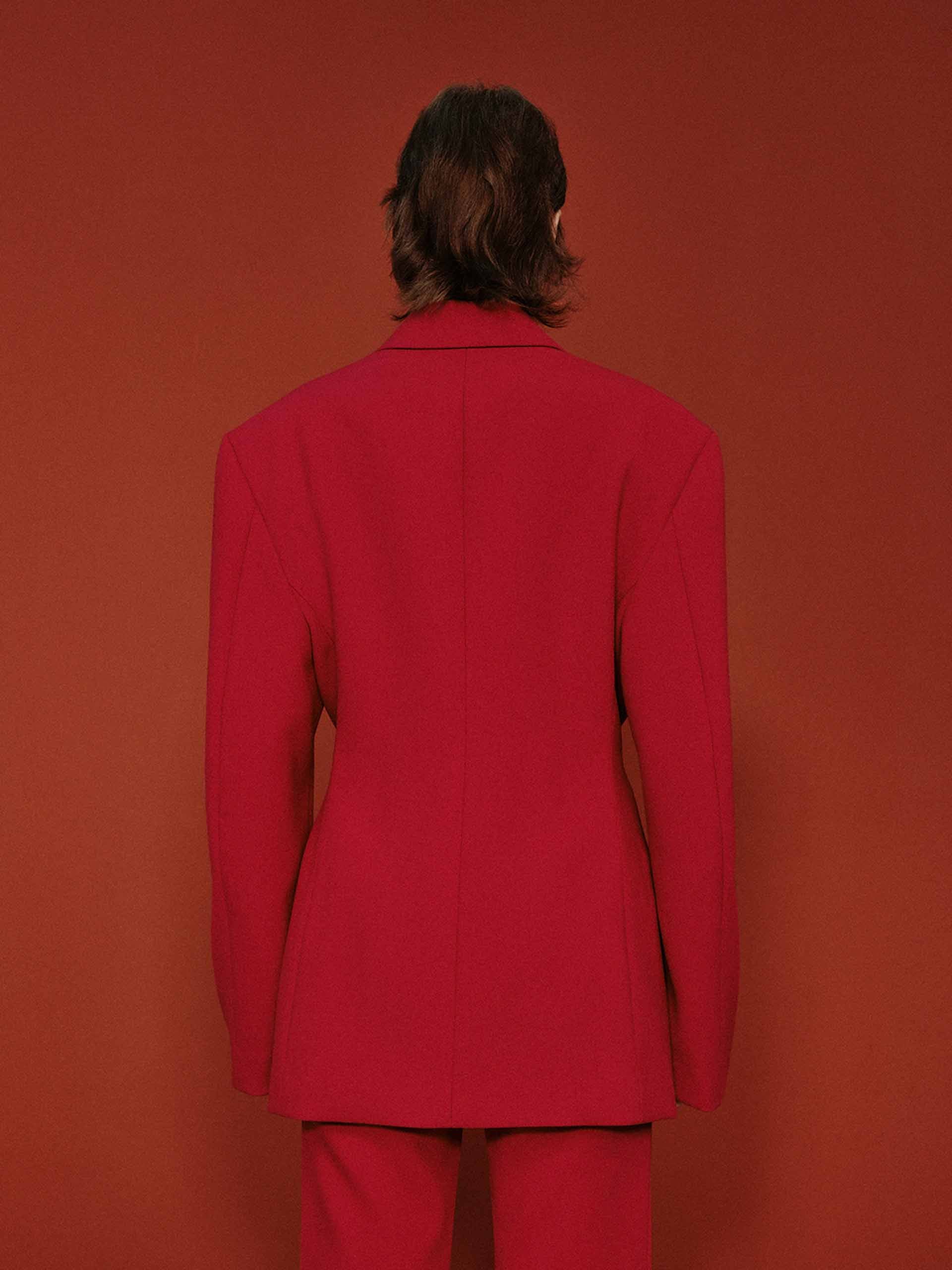 Structured Wool Blazer - Image 3