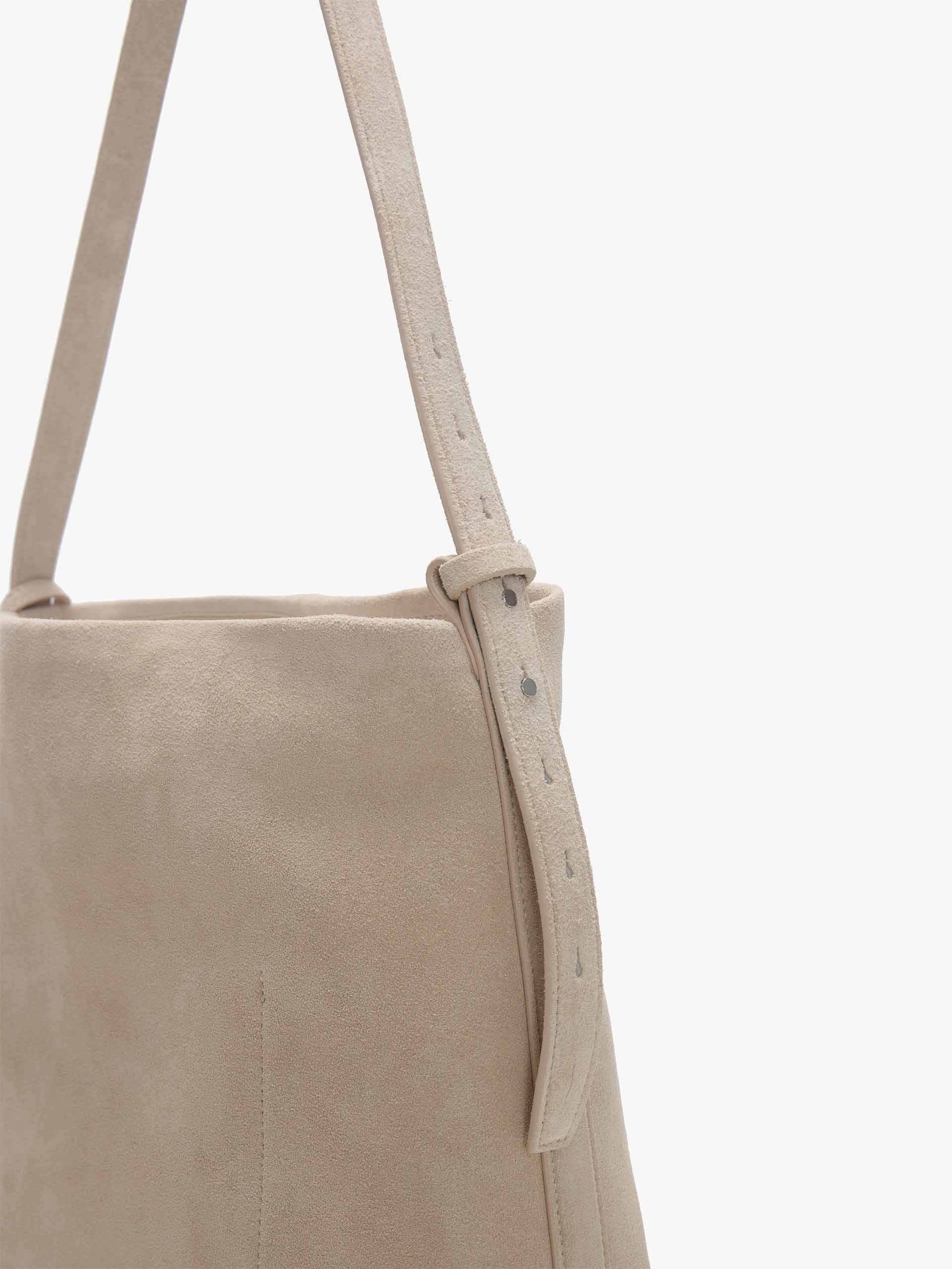 Suede-Texture Bucket Bag - Image 4