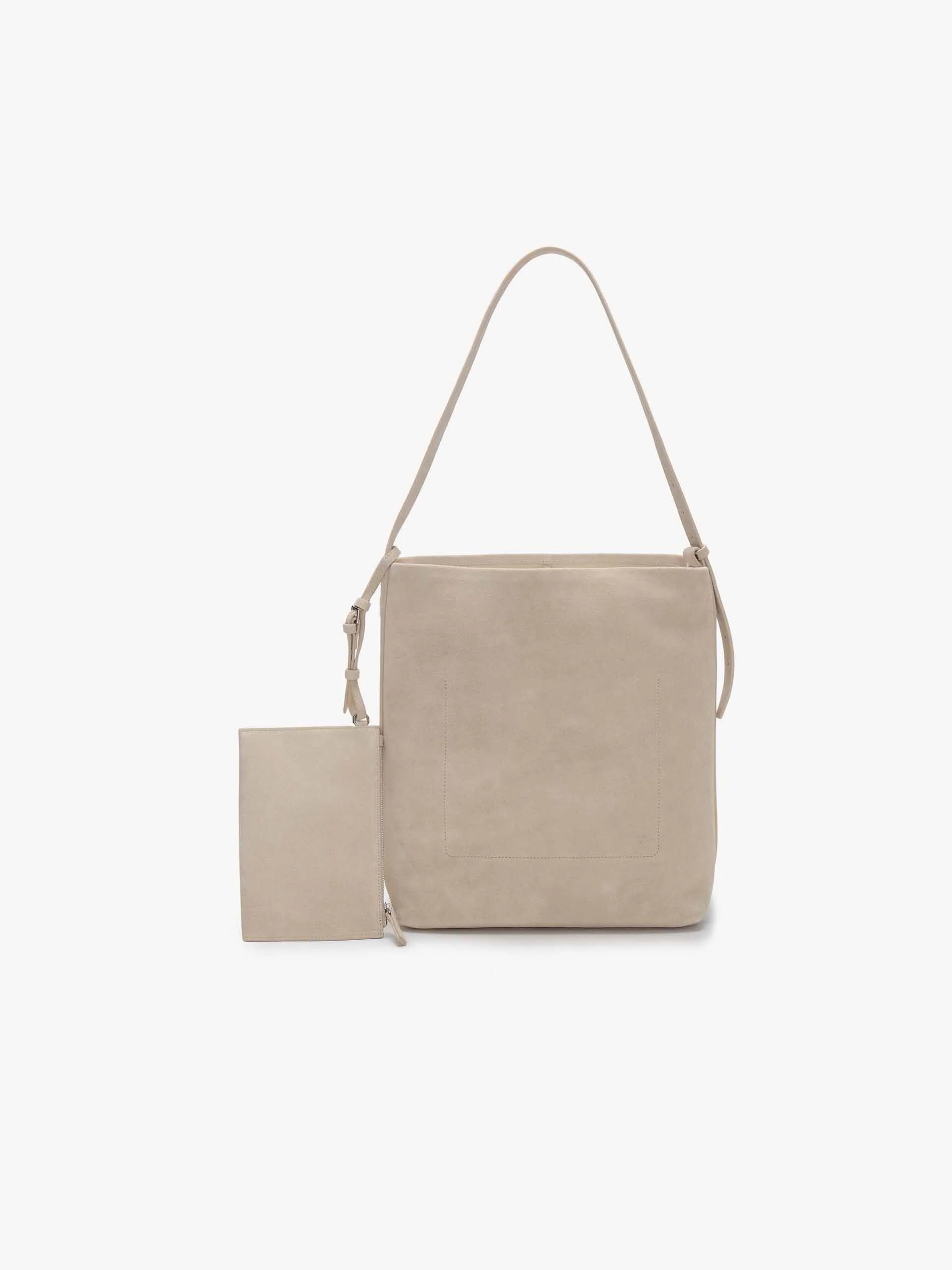 Suede-Texture Bucket Bag - Image 5