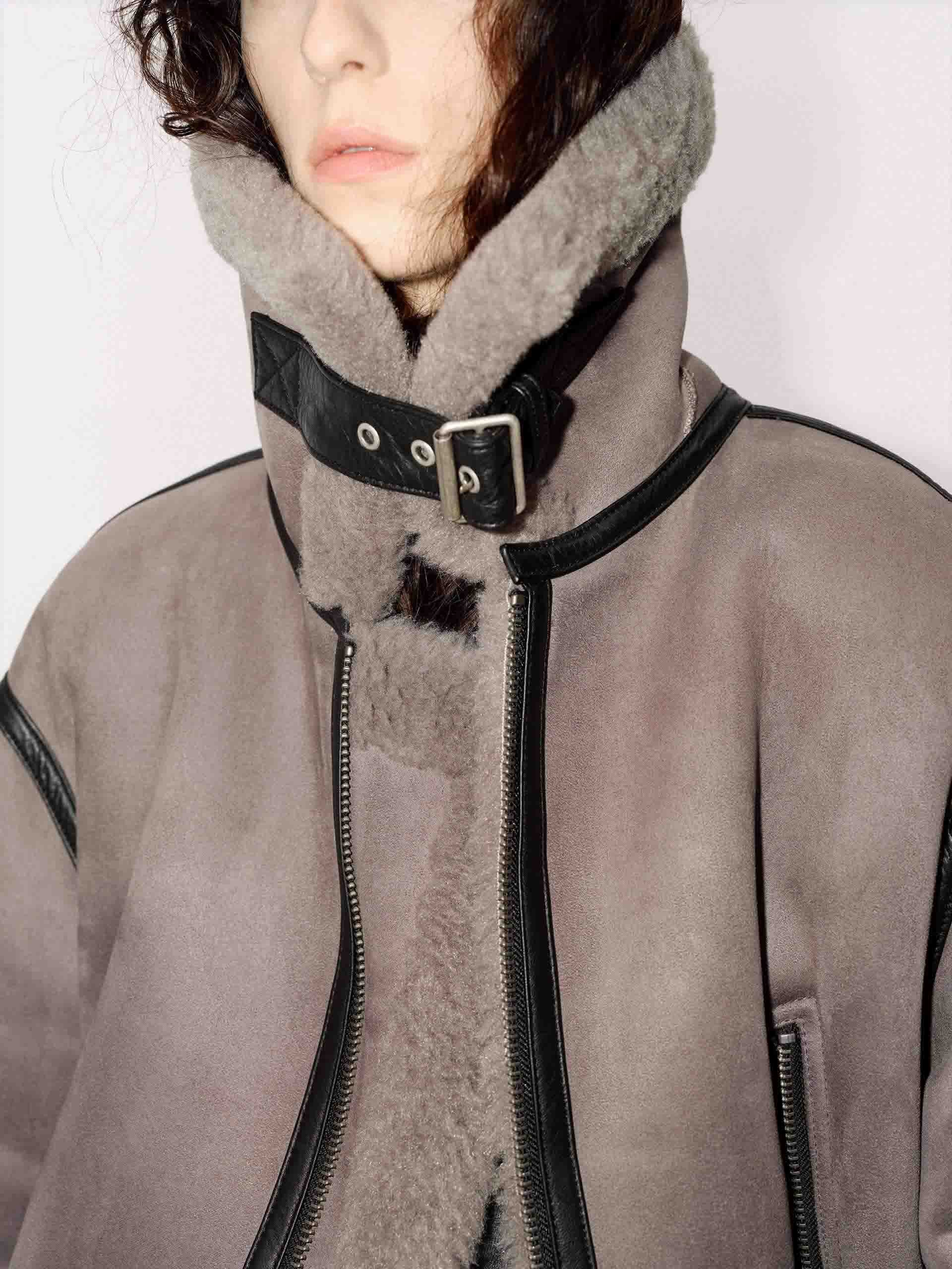 Suede Textured Fuzzy Jacket - Image 16