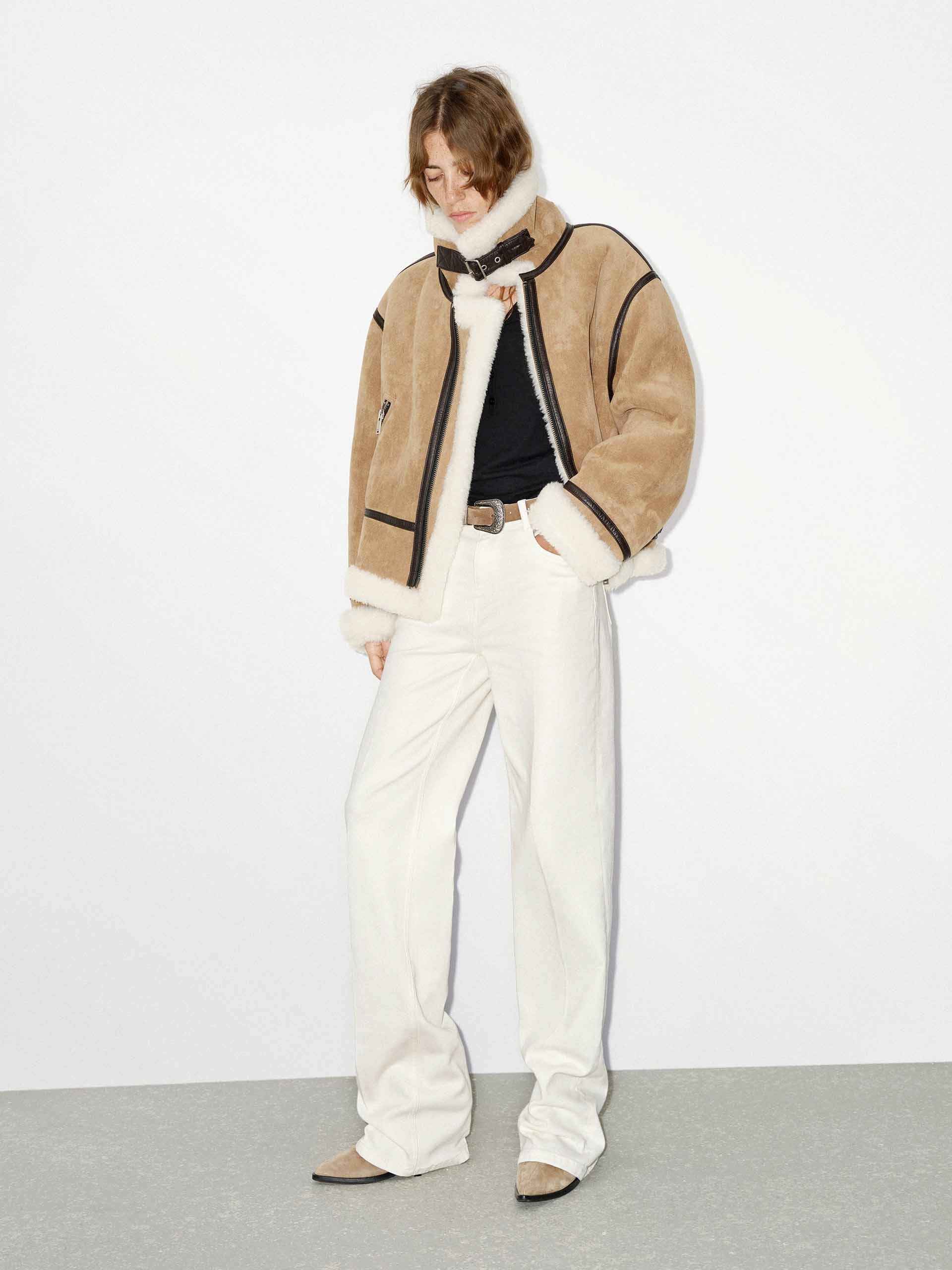 Suede Textured Fuzzy Jacket - Image 6