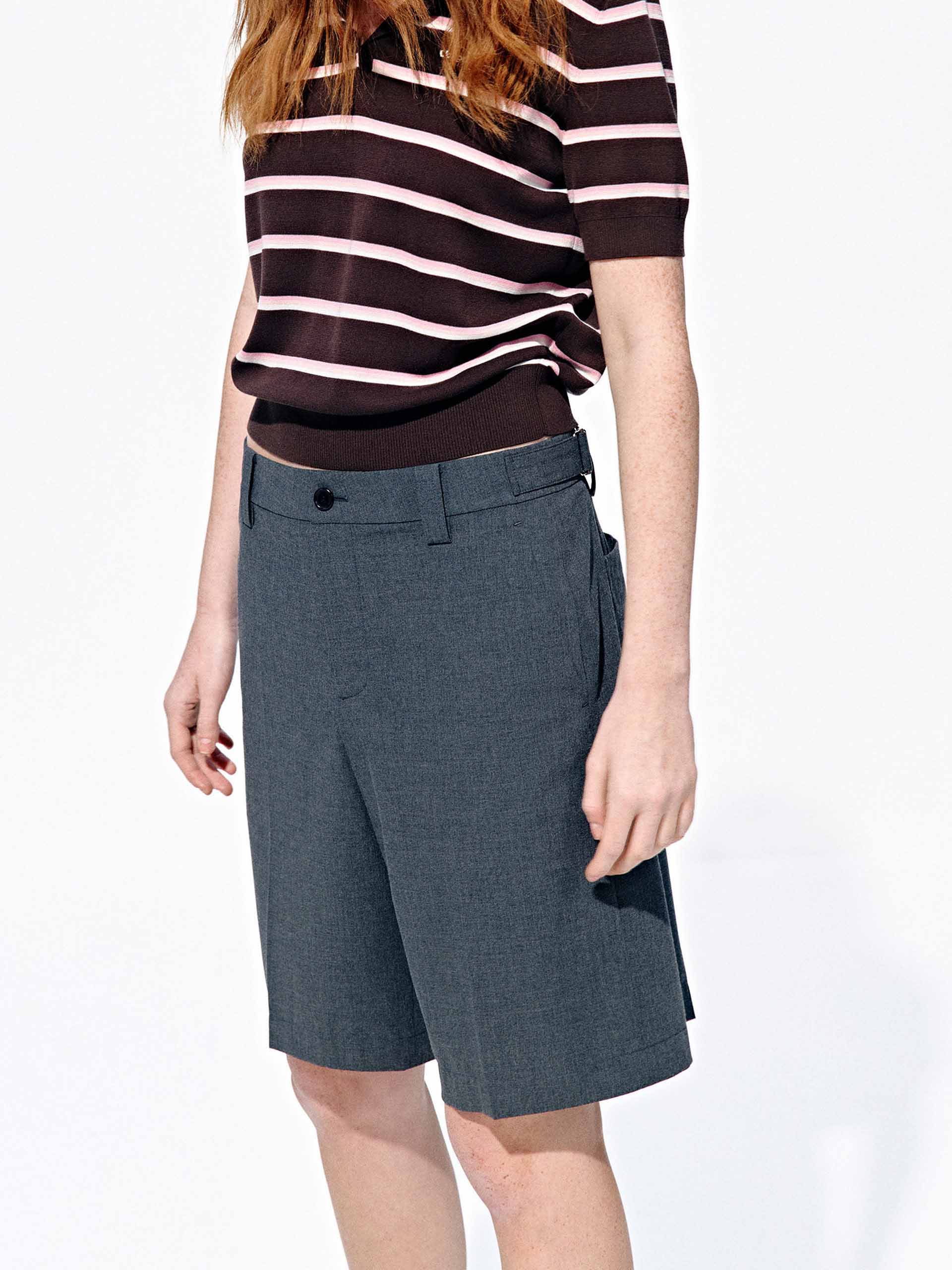 Tailored Straight Bermuda Shorts - Image 7