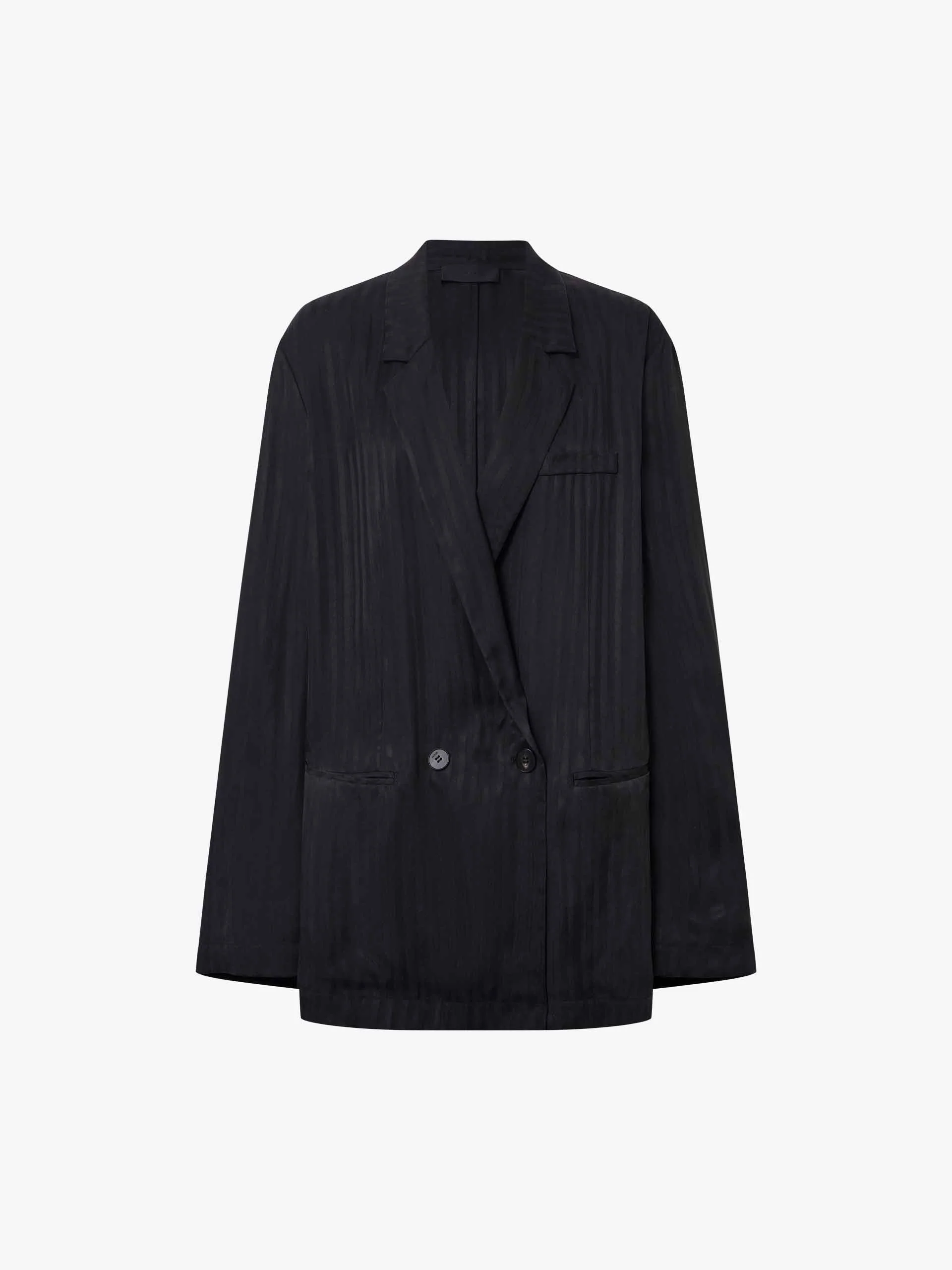 Textured Finish Cupro Blazer - Image 13