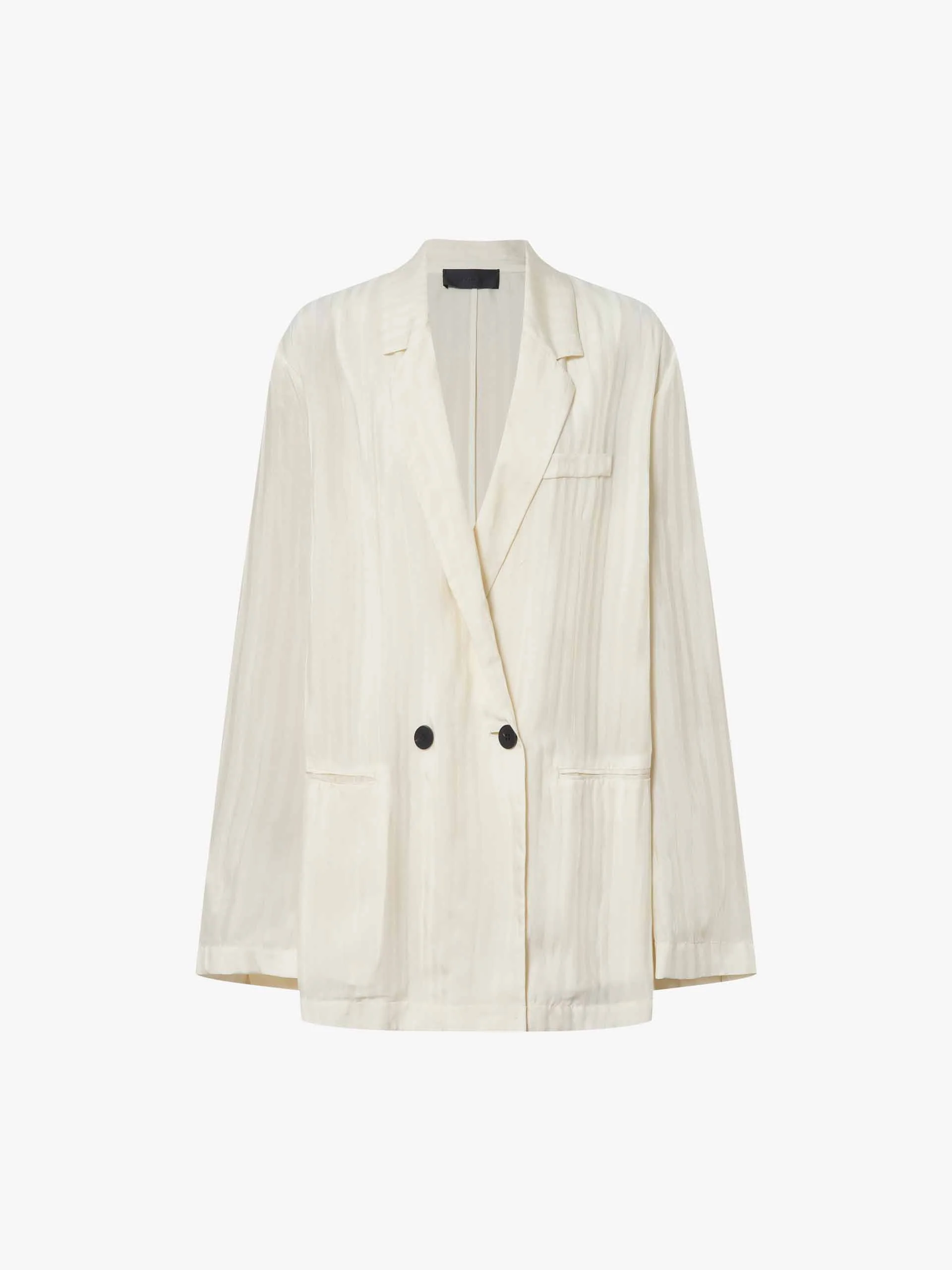 Textured Finish Cupro Blazer - Image 5
