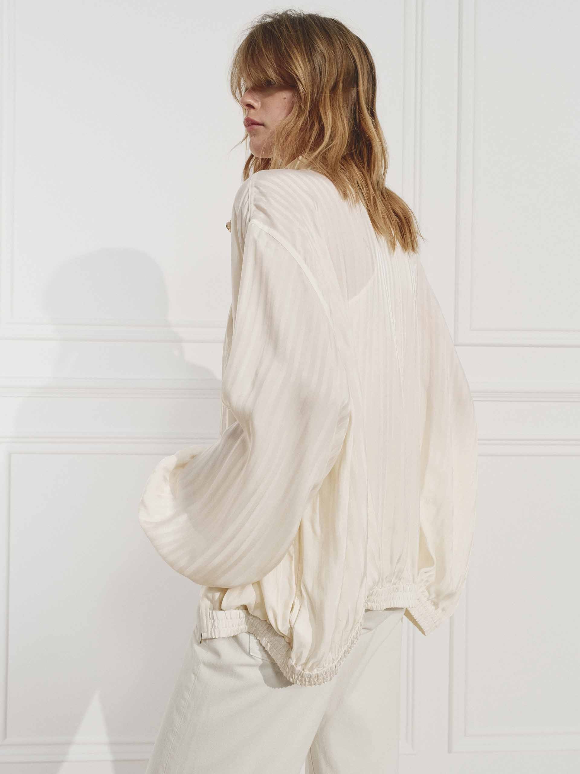 Textured Finish Cupro Coat - Image 3