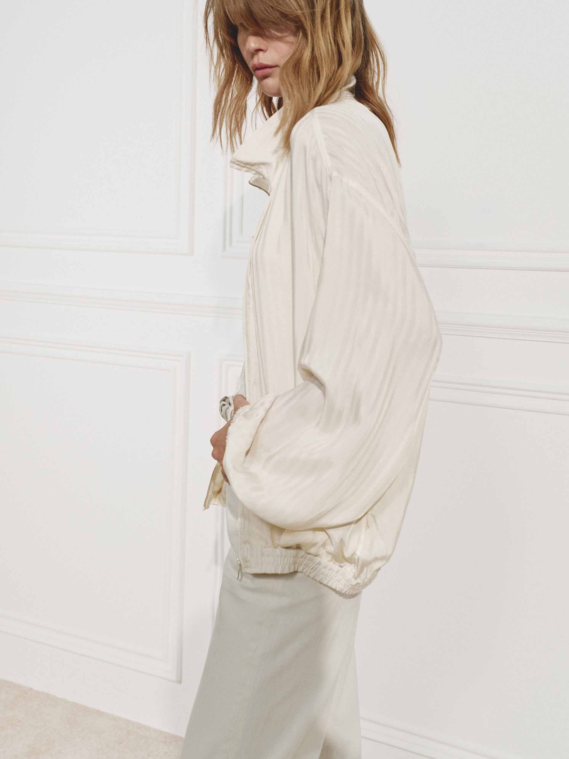 Textured Finish Cupro Coat - Image 7