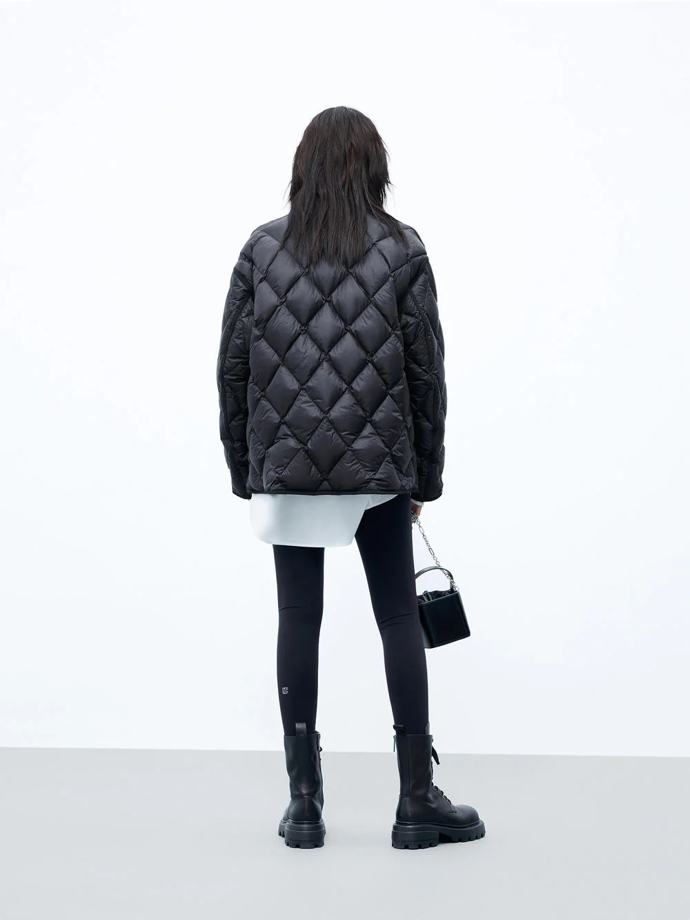 Tie Detail Down Jacket - Image 9