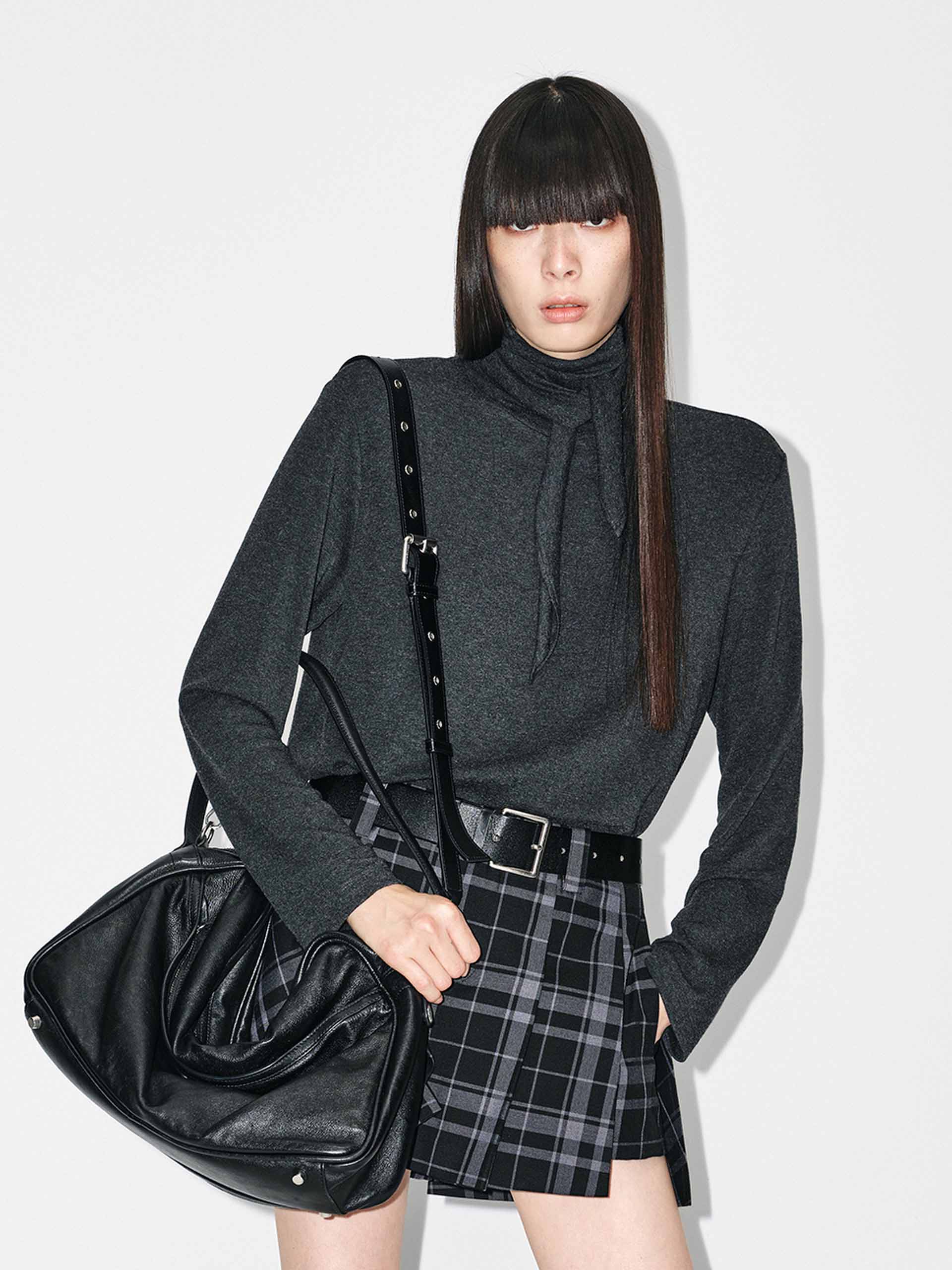 Tie Detail Turtleneck Blouse - Image 3