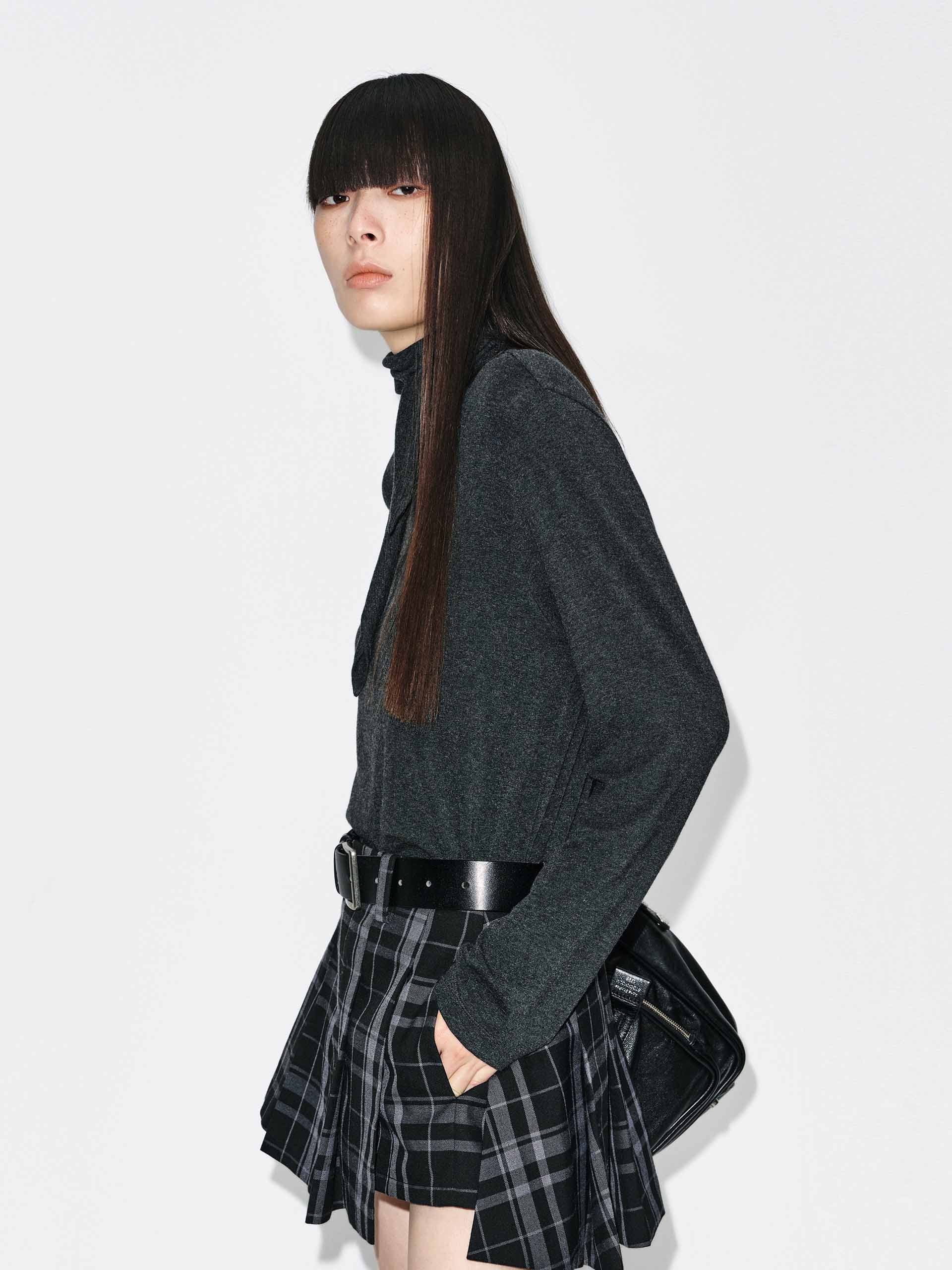 Tie Detail Turtleneck Blouse - Image 6
