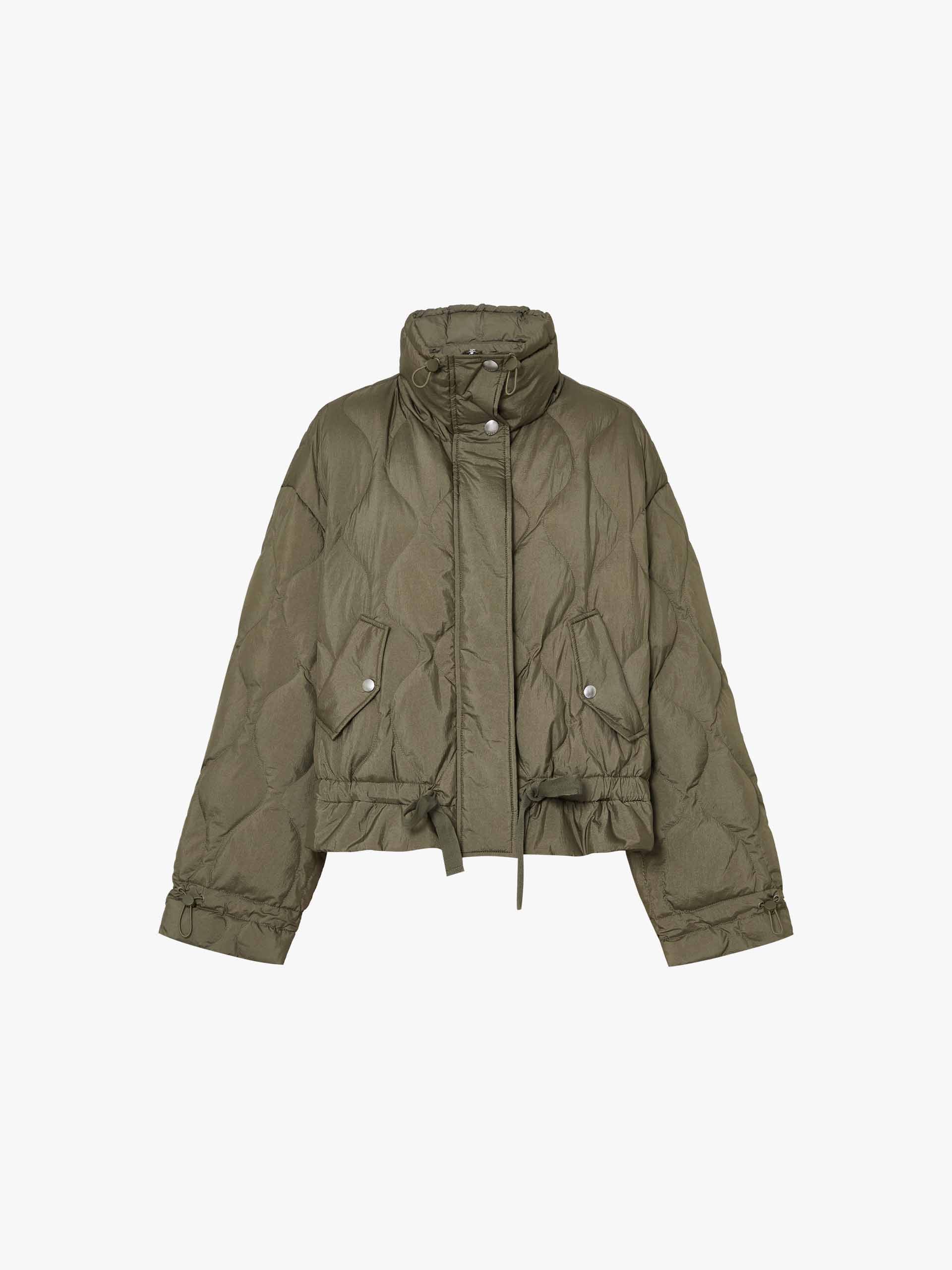 Tie Hem Quilted Down Jacket - Image 5