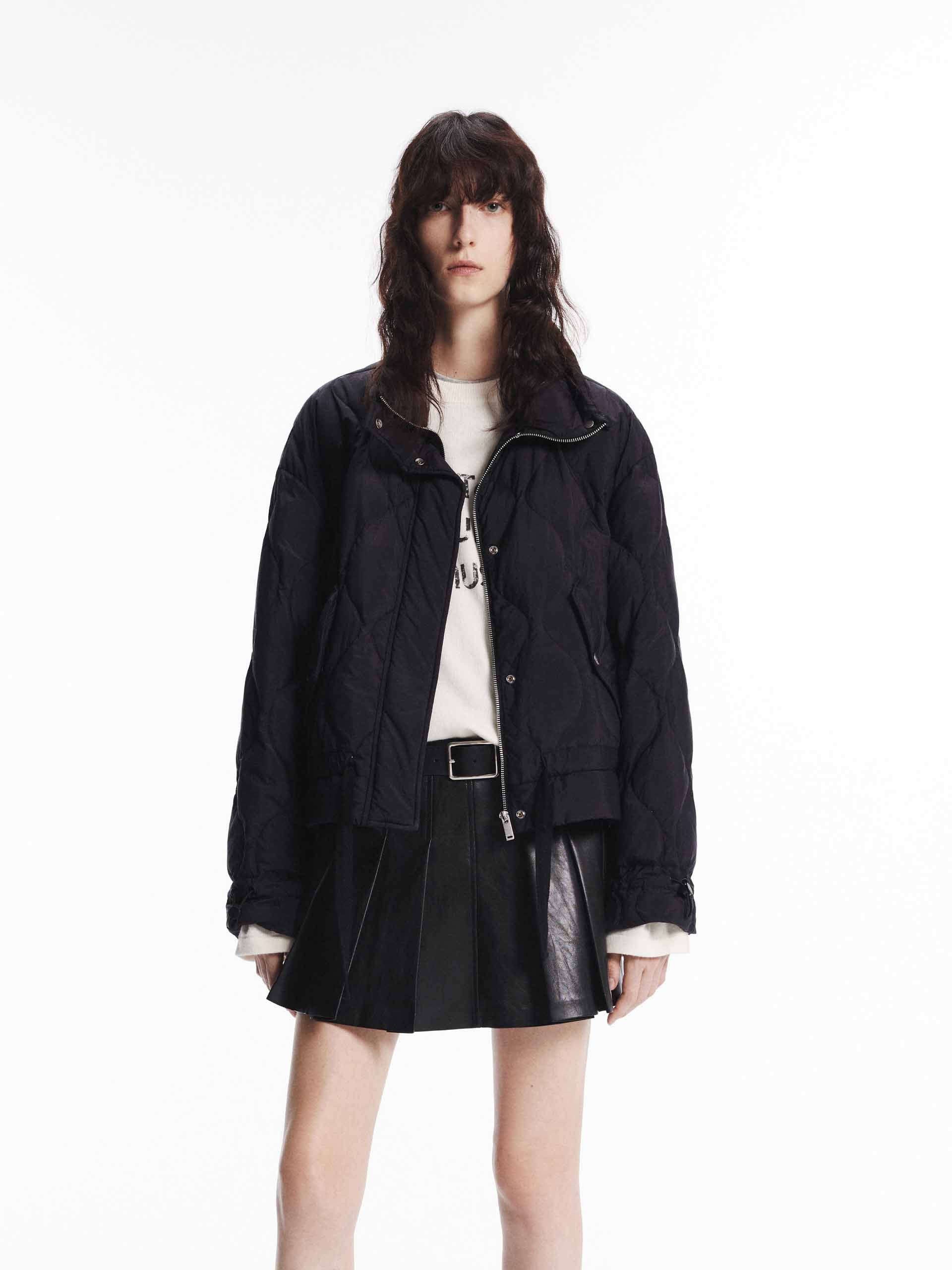 Tie Hem Quilted Down Jacket - Image 9