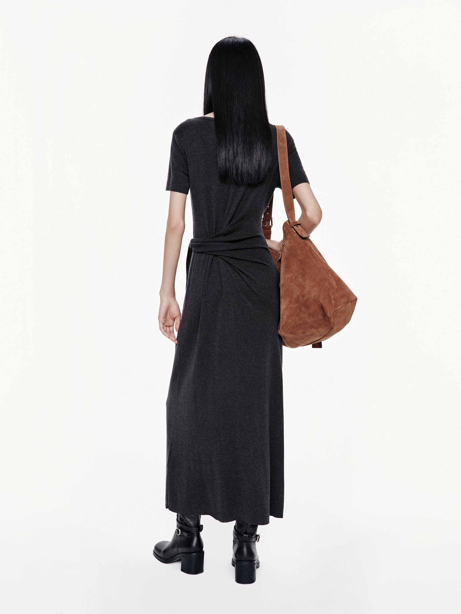 Tie Waist T-shirt Dress - Image 3