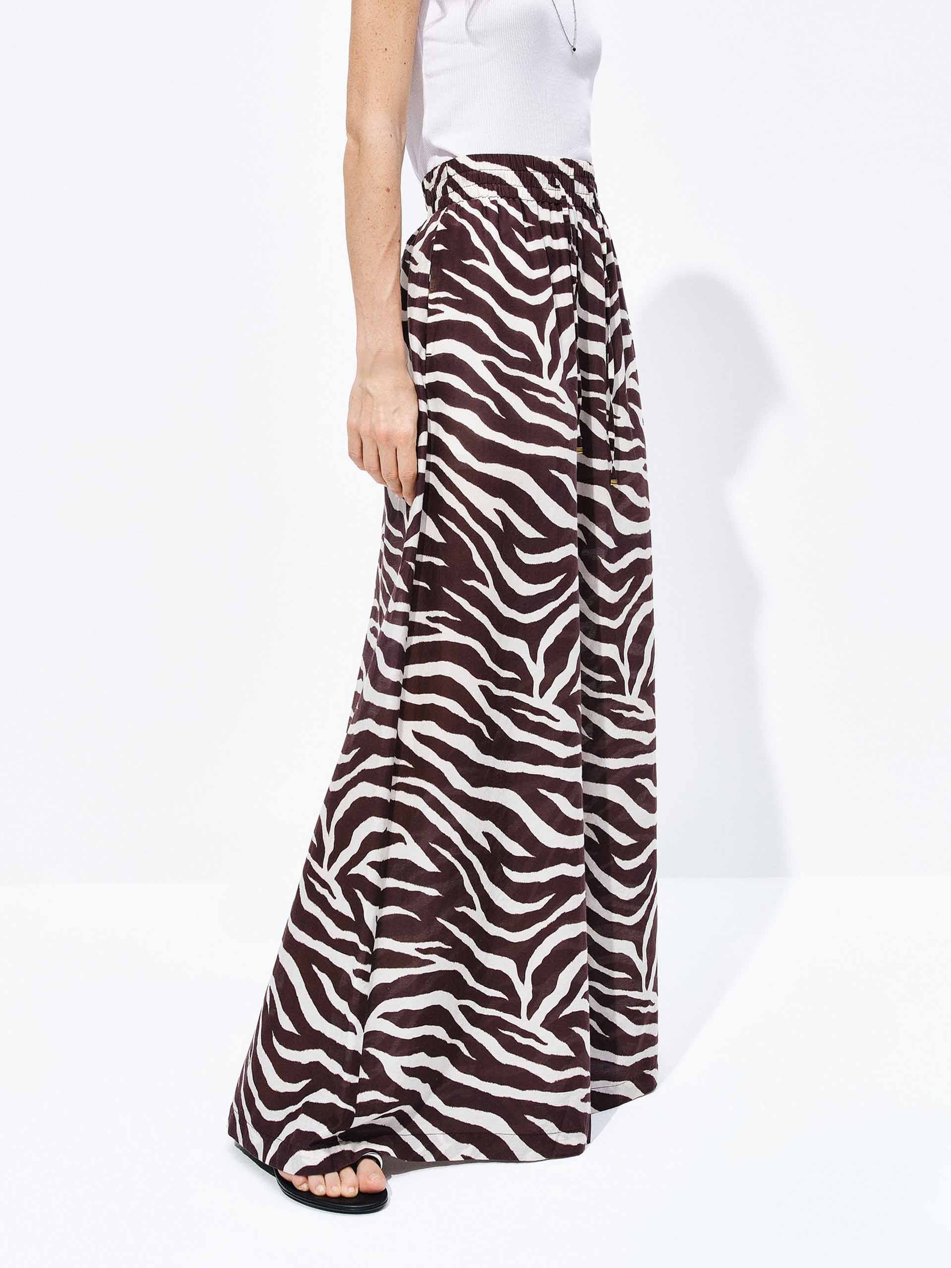 Tiger Print Wide Leg Pants - Image 7