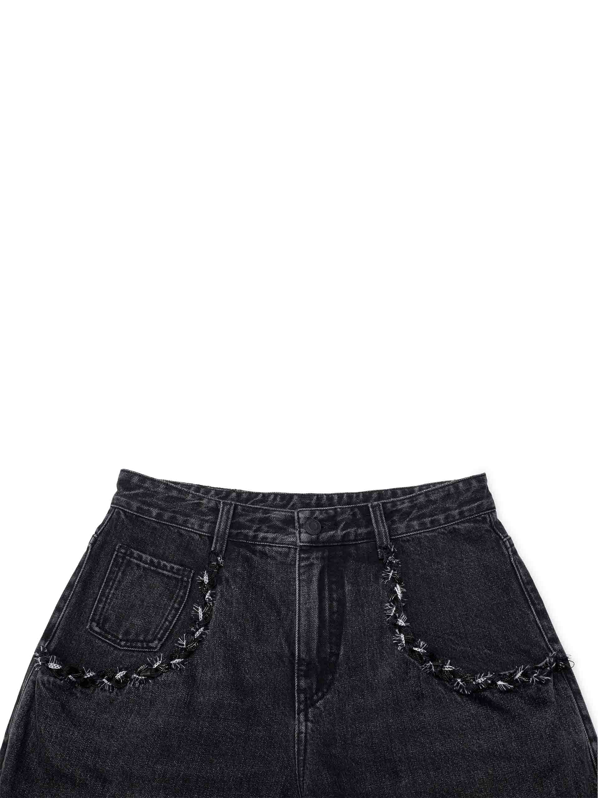 Trim Detail Straight Jeans - Image 14