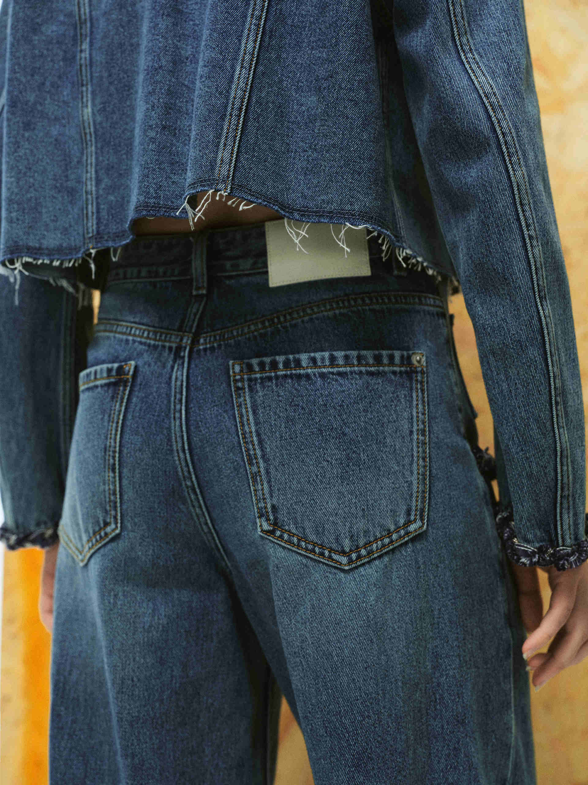 Trim Detail Straight Jeans - Image 7