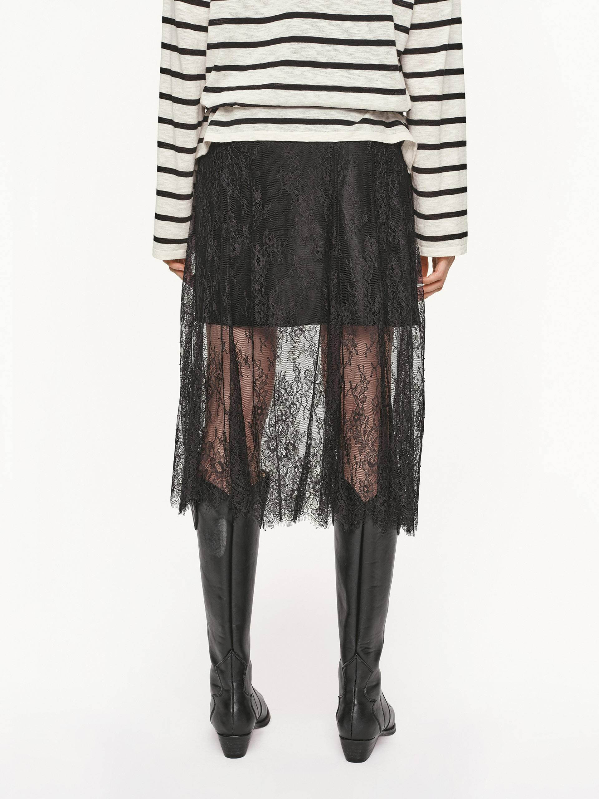 Tulle Detail Layered Skirt - Image 6