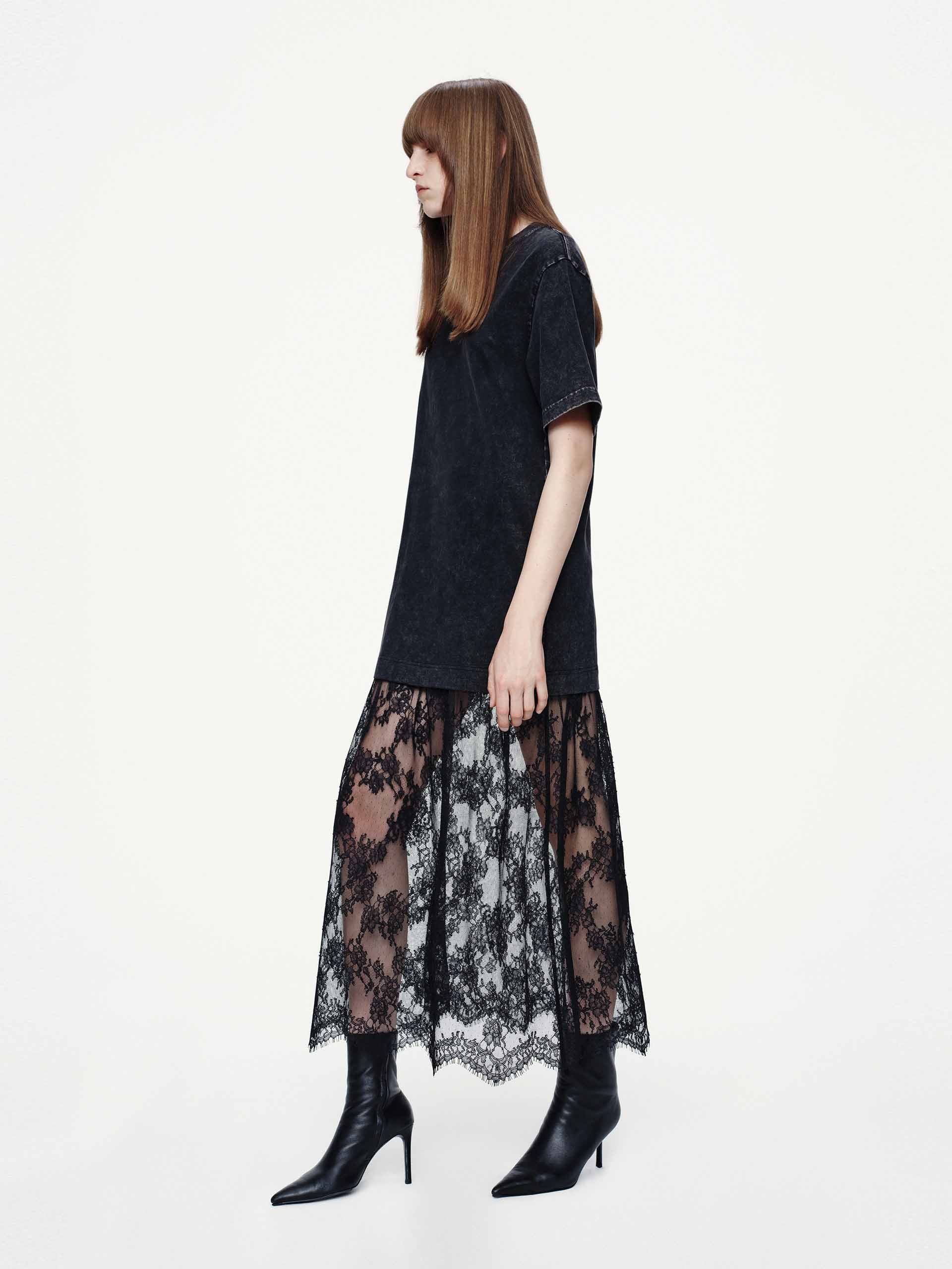 Tulle-paneled T-shirt Dress - Image 6