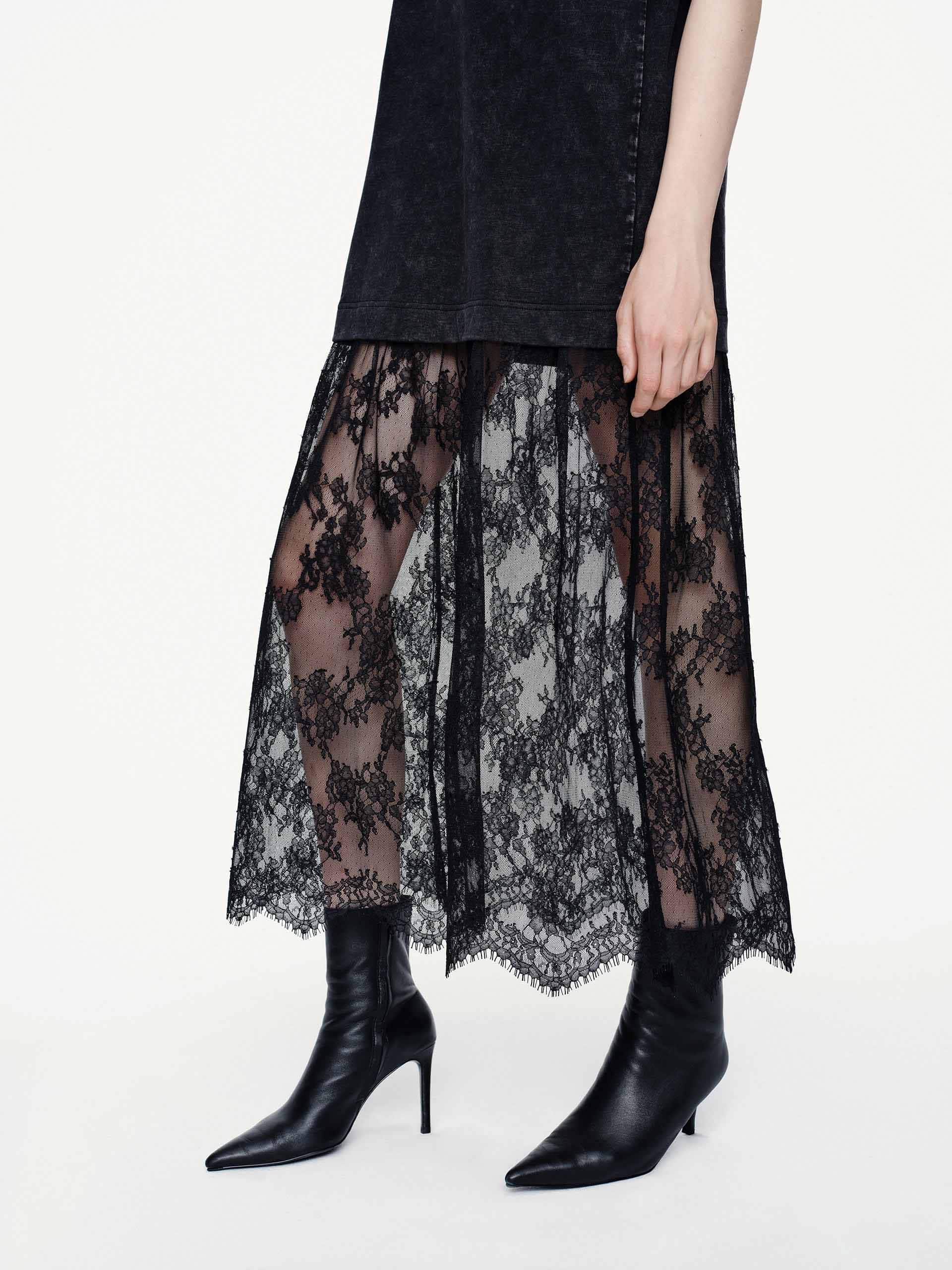 Tulle-paneled T-shirt Dress - Image 8