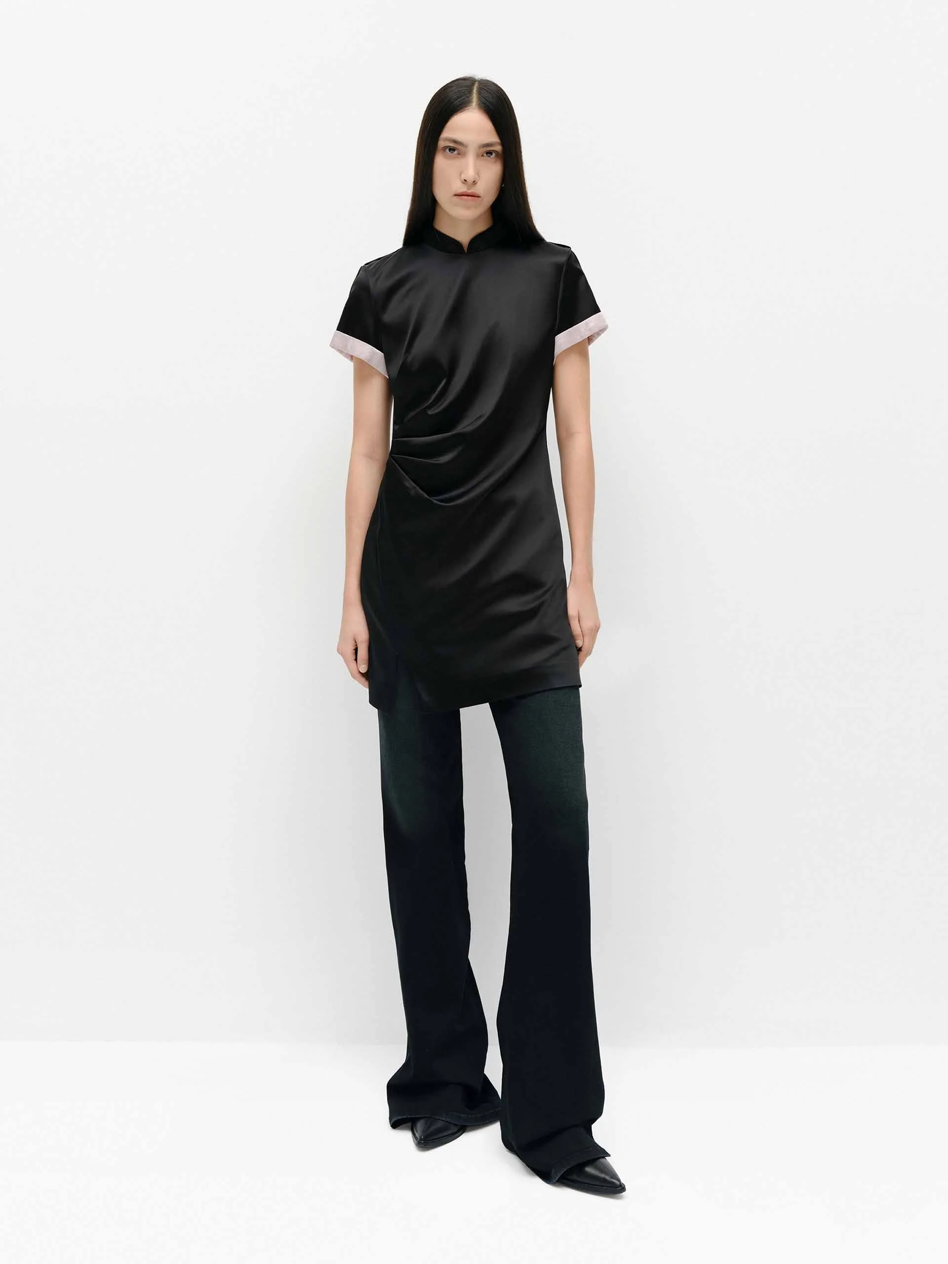 Turn Cuff Mini Dress - Image 2